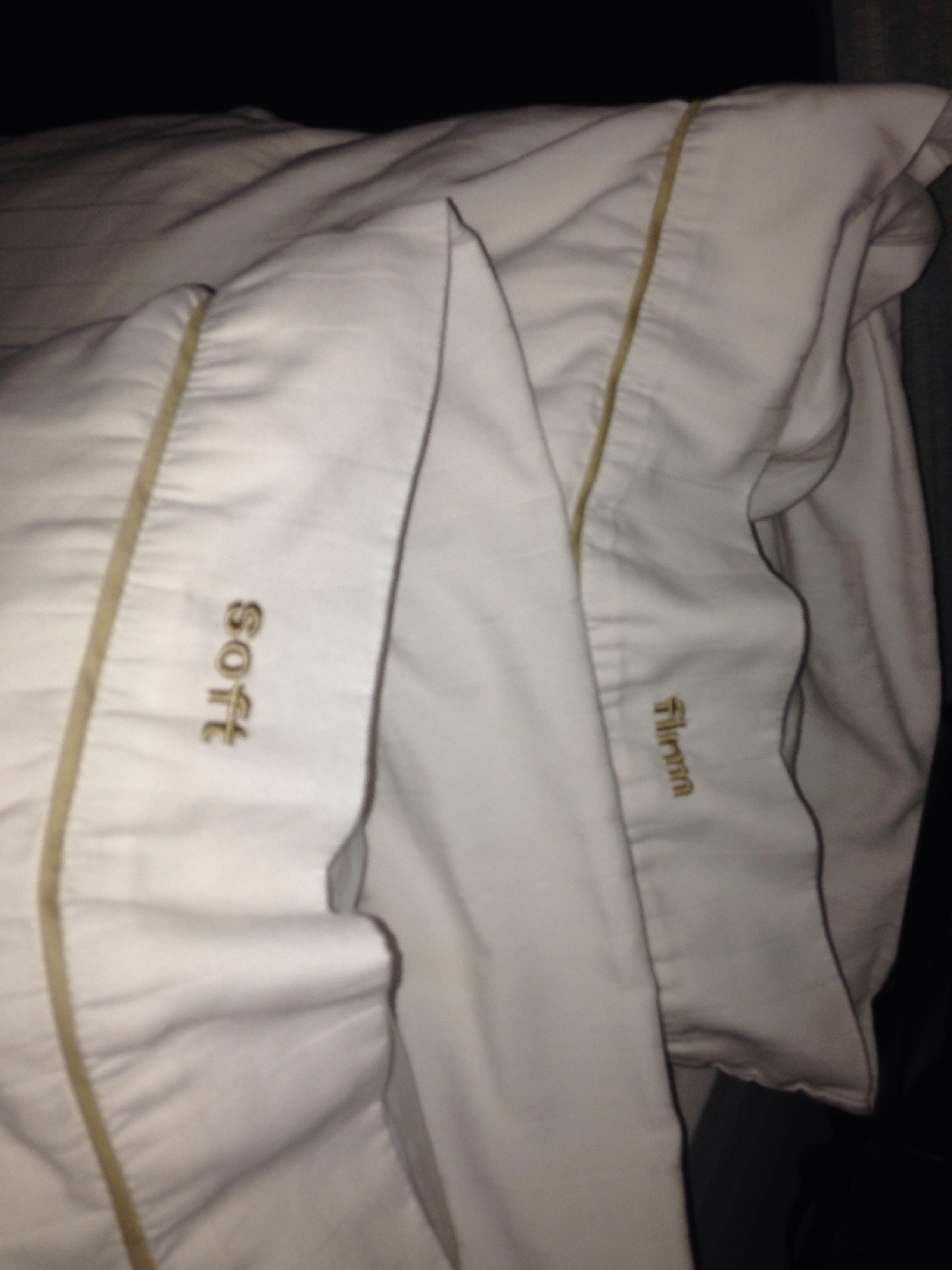 My hotel pillow covers label whether it's soft or firm r