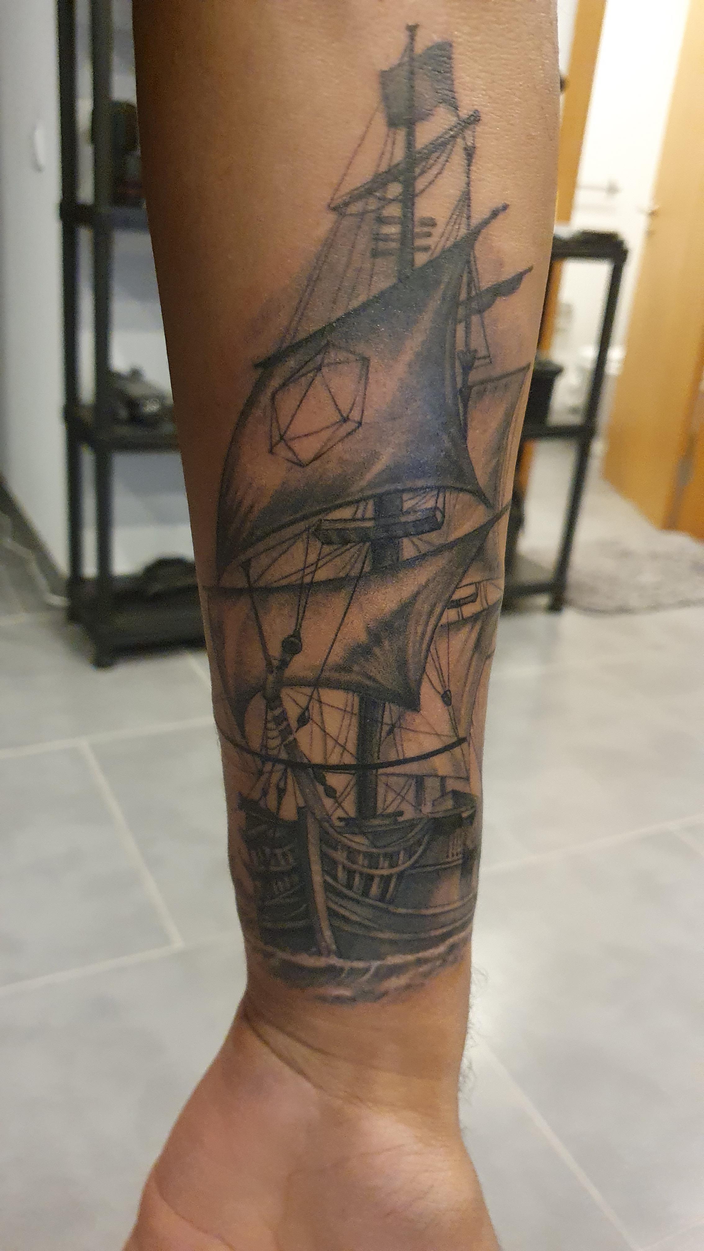 First Tattoo, starting a sleeve and had to get Odesza in there. Odesza