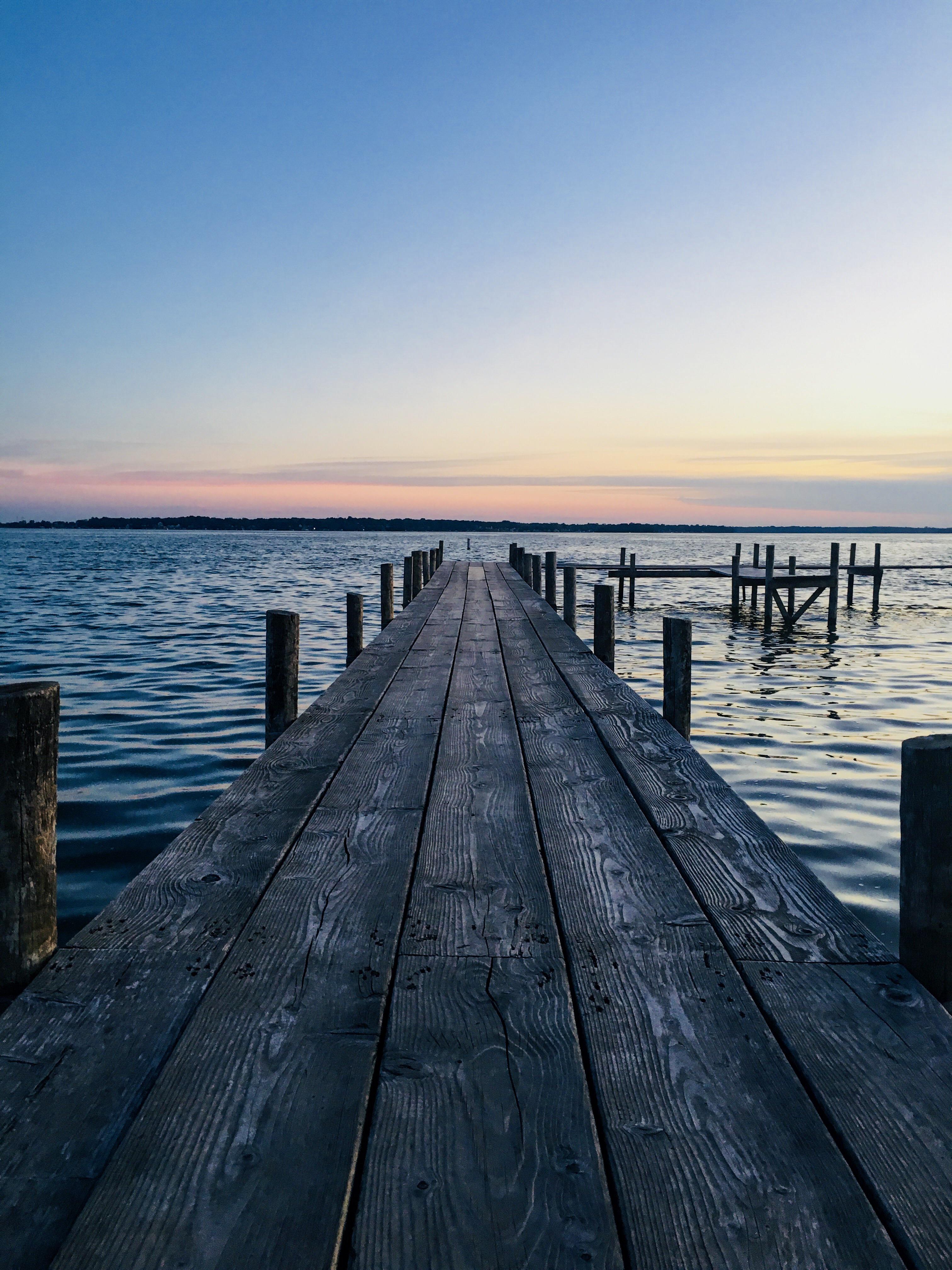 ITAP of a dock in clear lake iowa r/itookapicture