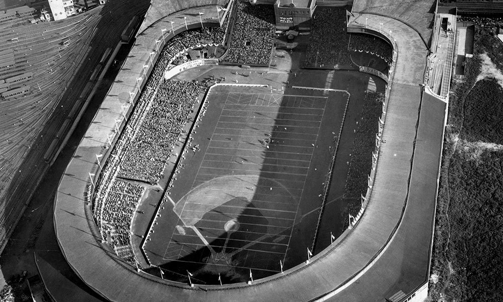 The Polo Grounds was a stadium in Upper Manhattan near the Harlem River