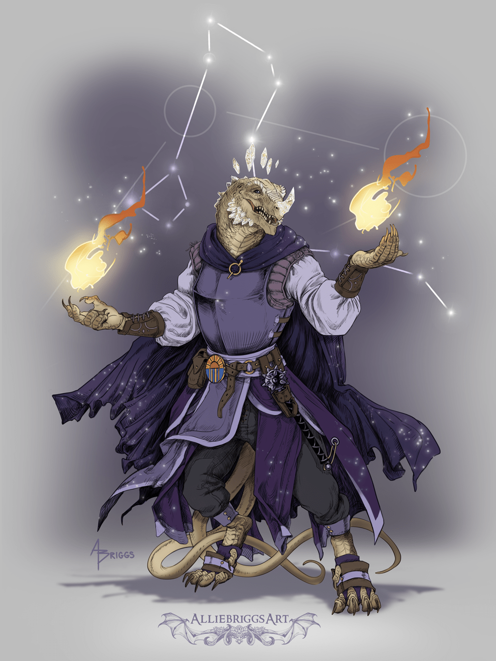 Crystal Gem Dragonborn by Alliebriggsart r/DnD