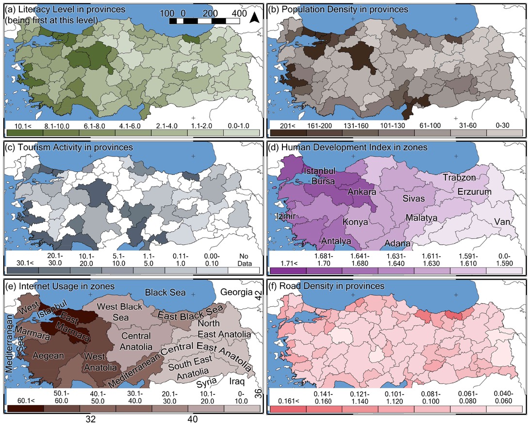 SocioEconomic Maps of Turkey r/MapPorn