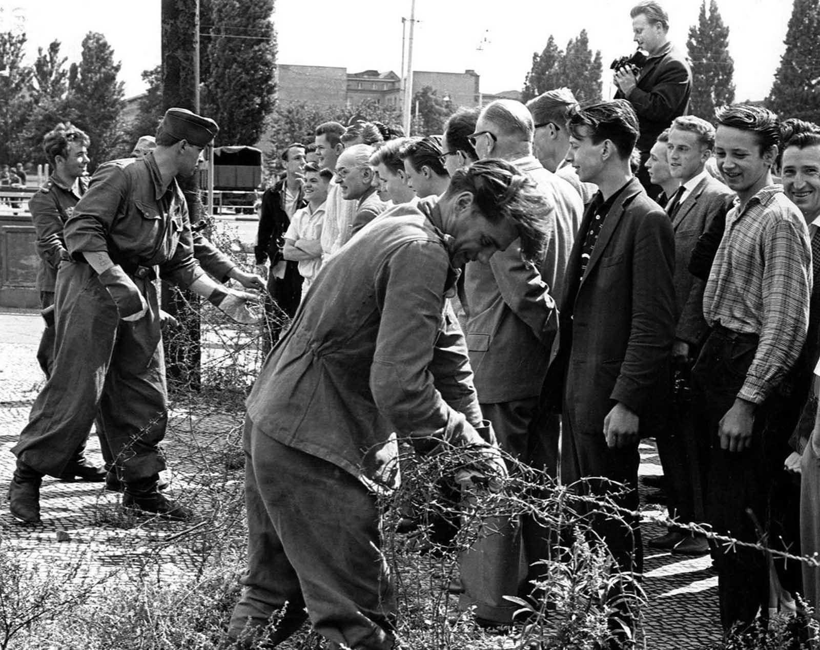 On August 13, 1961, East Germany closed its borders to the west. East