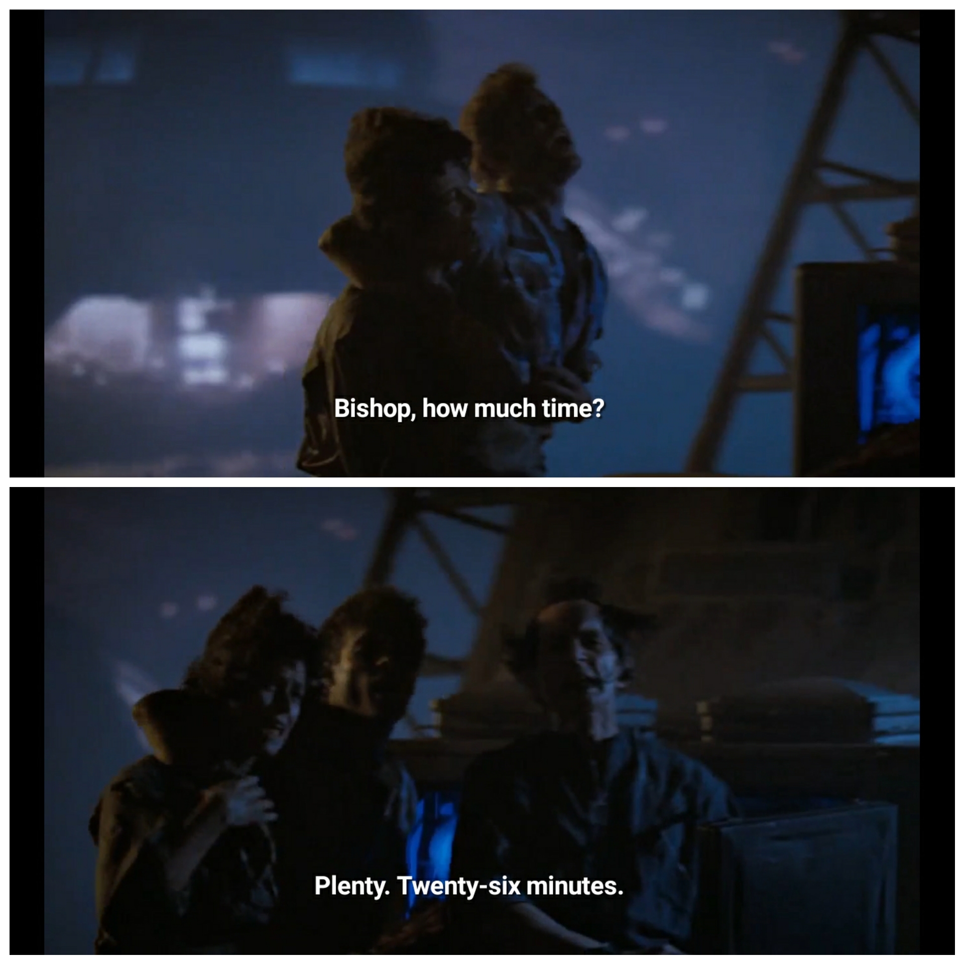 In the movie Aliens from 1986. Ripley asked how much time is