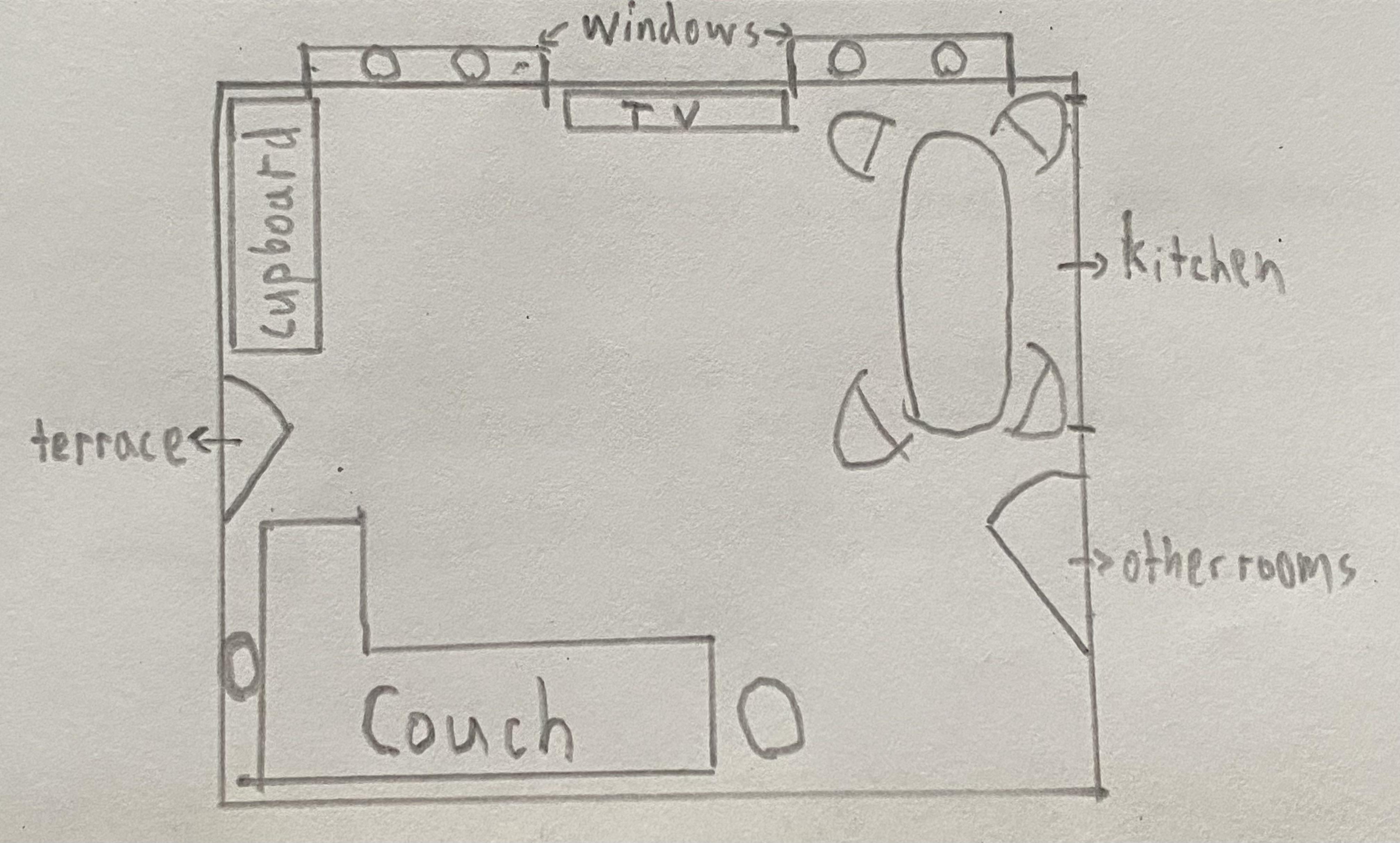 How do I get my TV and vouch closer together without something standing