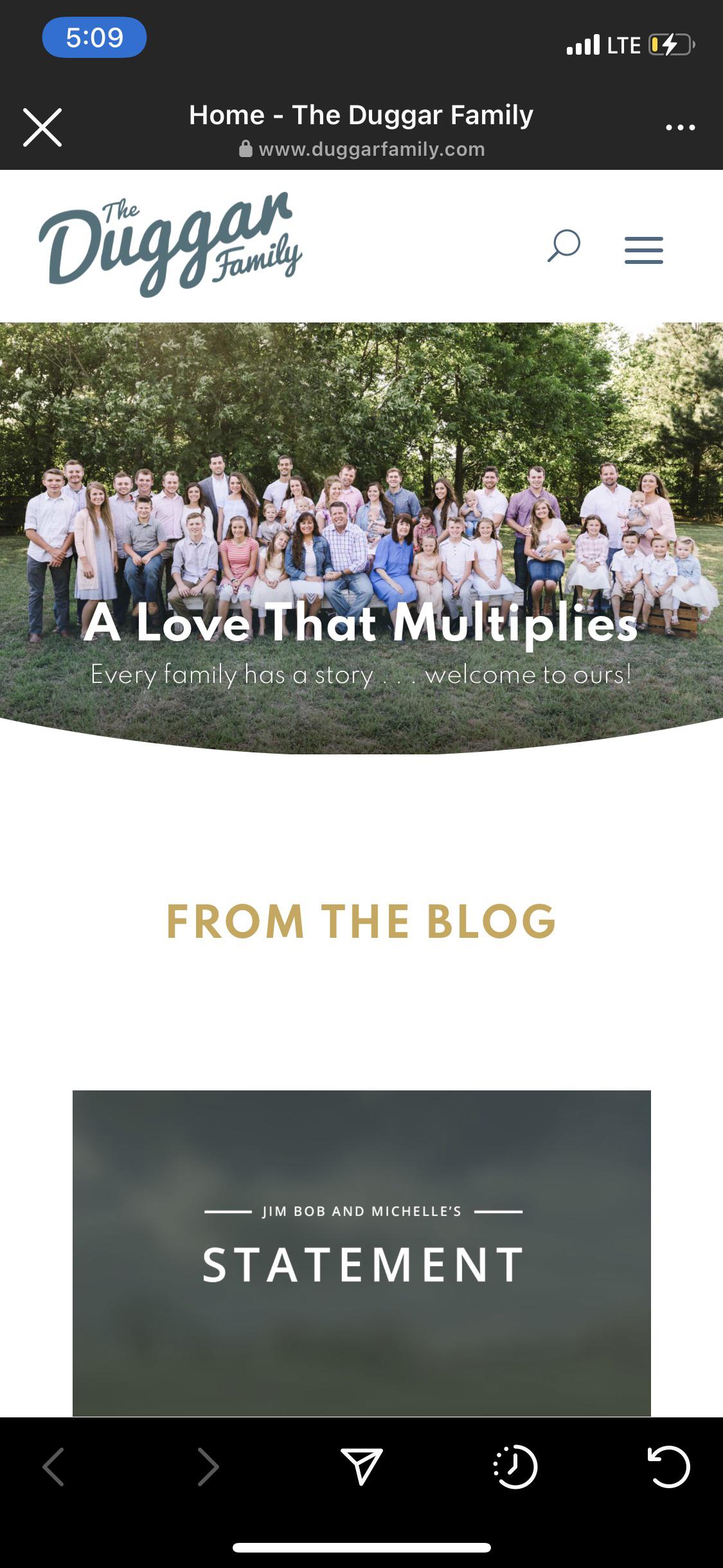 I never visited the Duggar family website until today and just noticed that have Jill and