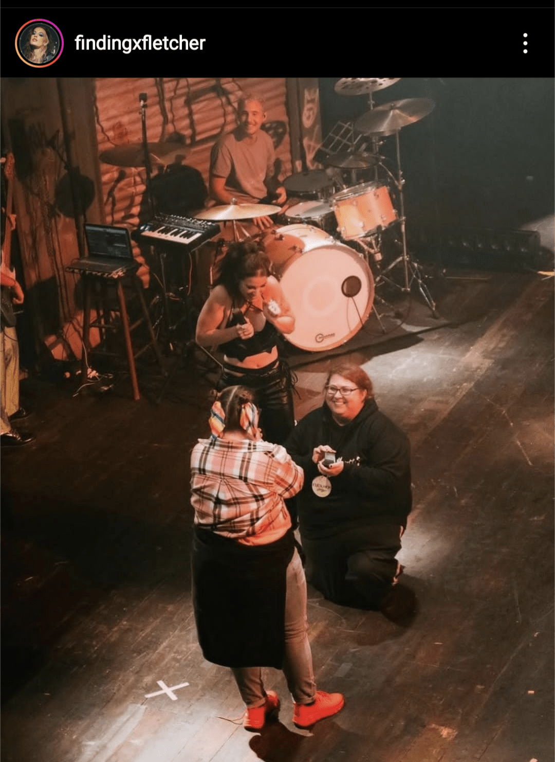 That moment when you go on stage at the Fletcher concert and surprise