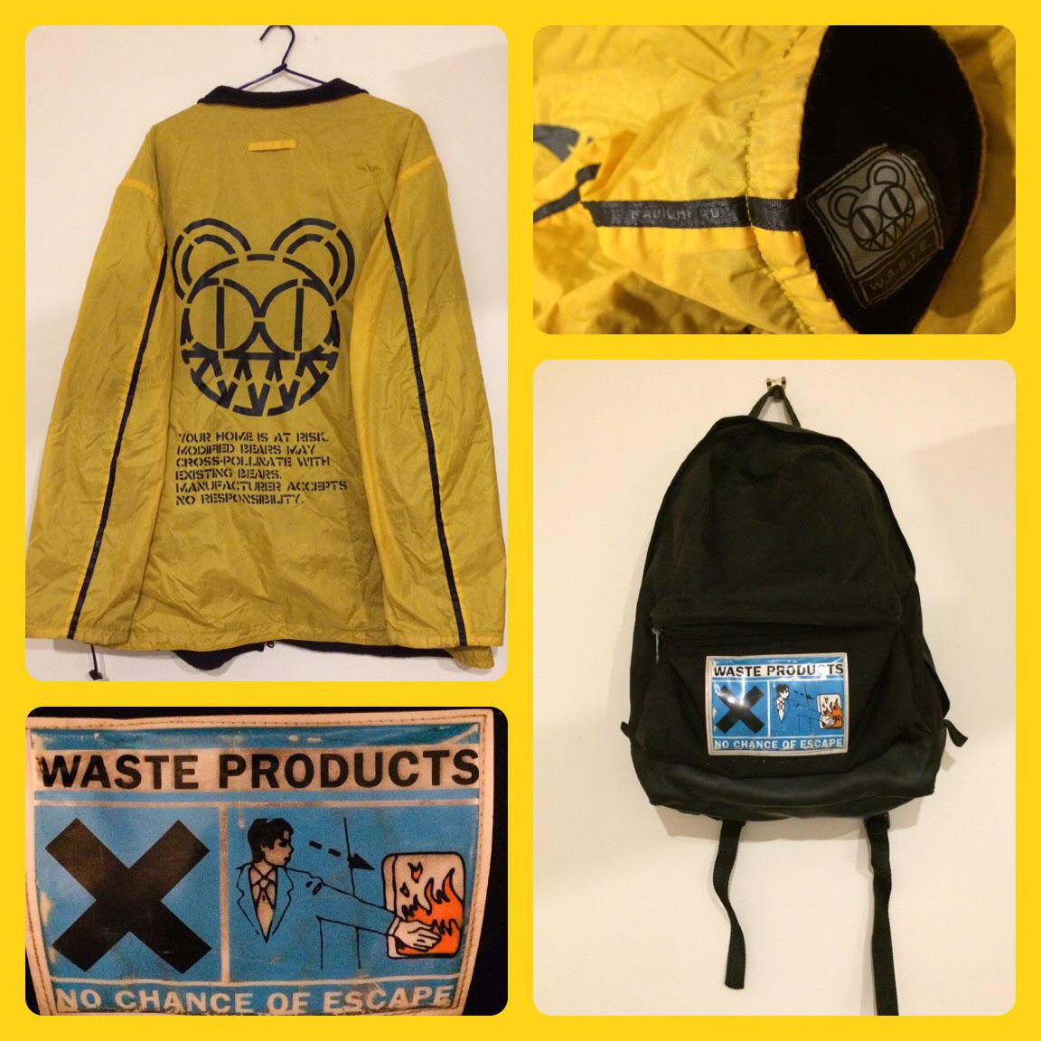 Two classic bits of Radiohead merch pieces from the back of the