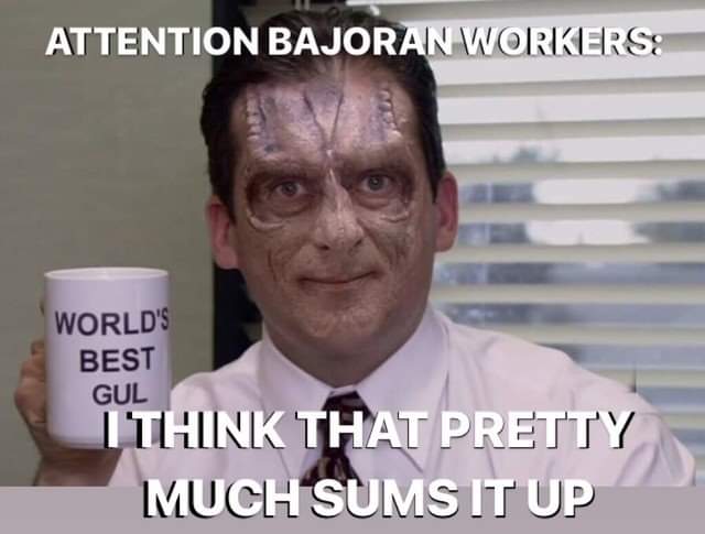 Attention Bajoran workers startrekmemes