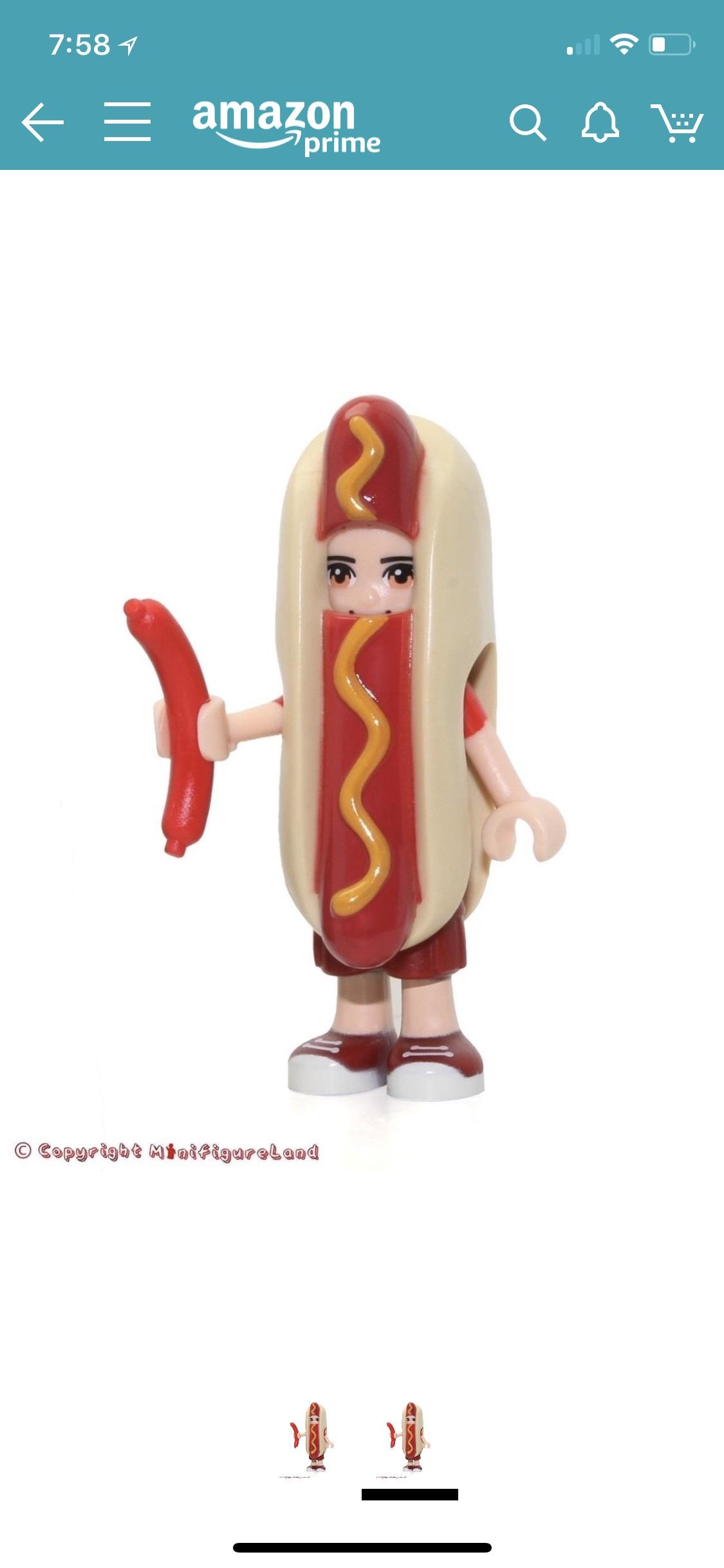Will this hot dog suit work for a “regular” minifig? Or only the