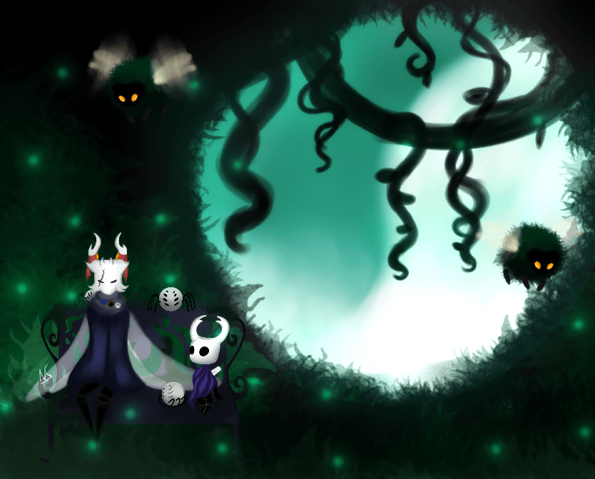 On the Greenpath. OC by me r/HollowKnightArt