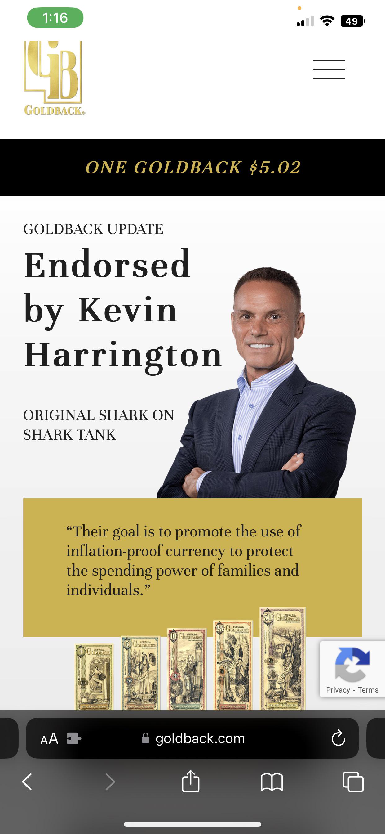 Goldback average exchange rate now officially over 5 r/Goldback