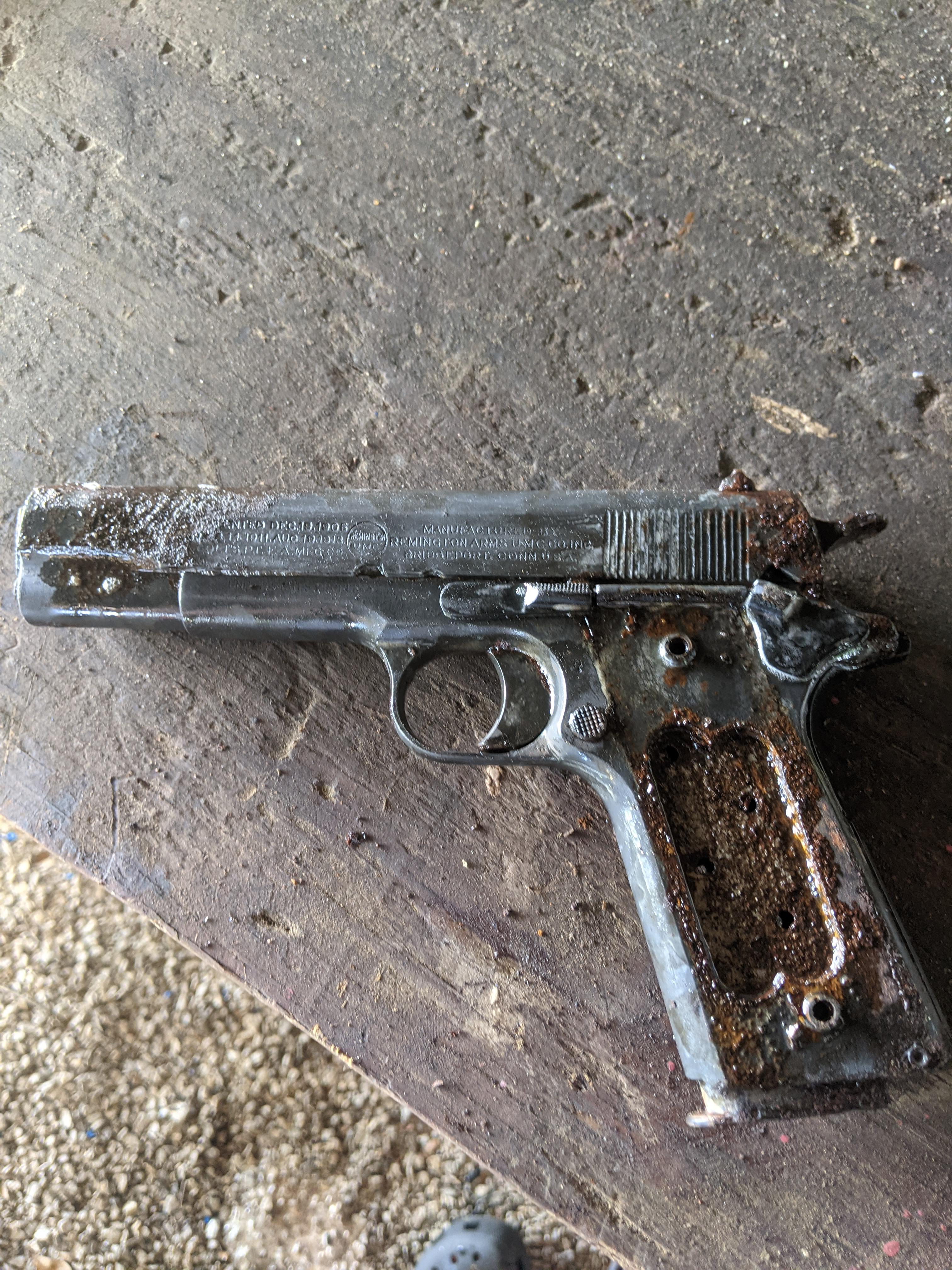 I picked up a crusty WW1 Remington to try and salvage Police Friends