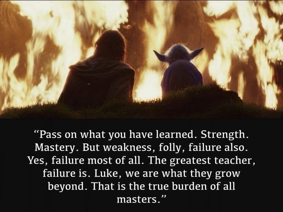 Still my favorite Yoda quote and one of my favorite scenes in the