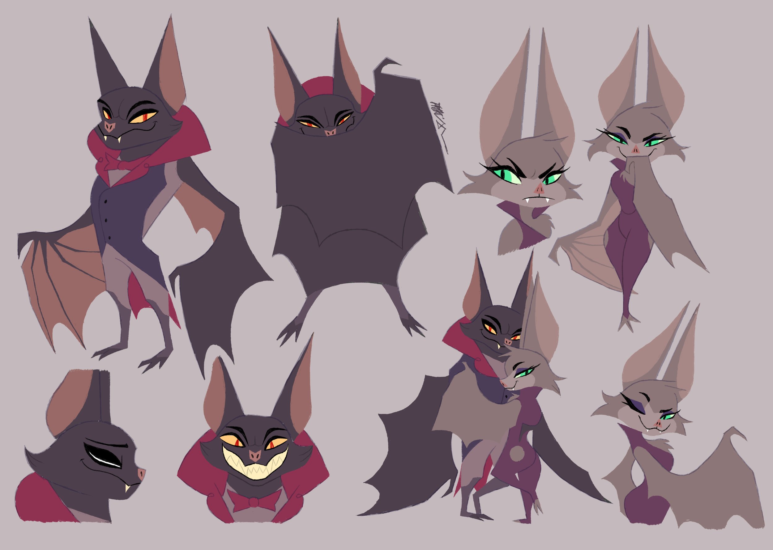 Zootopian Vampire Bats 'When Instinct Falls' Fan Art (Art source in
