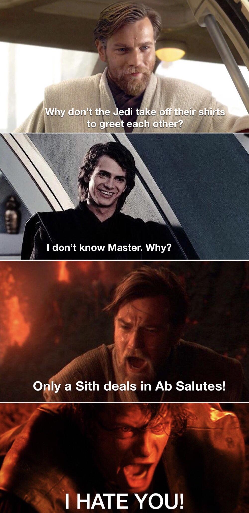 Joke Credit goes to u/GrandMoffTarkan PrequelMemes