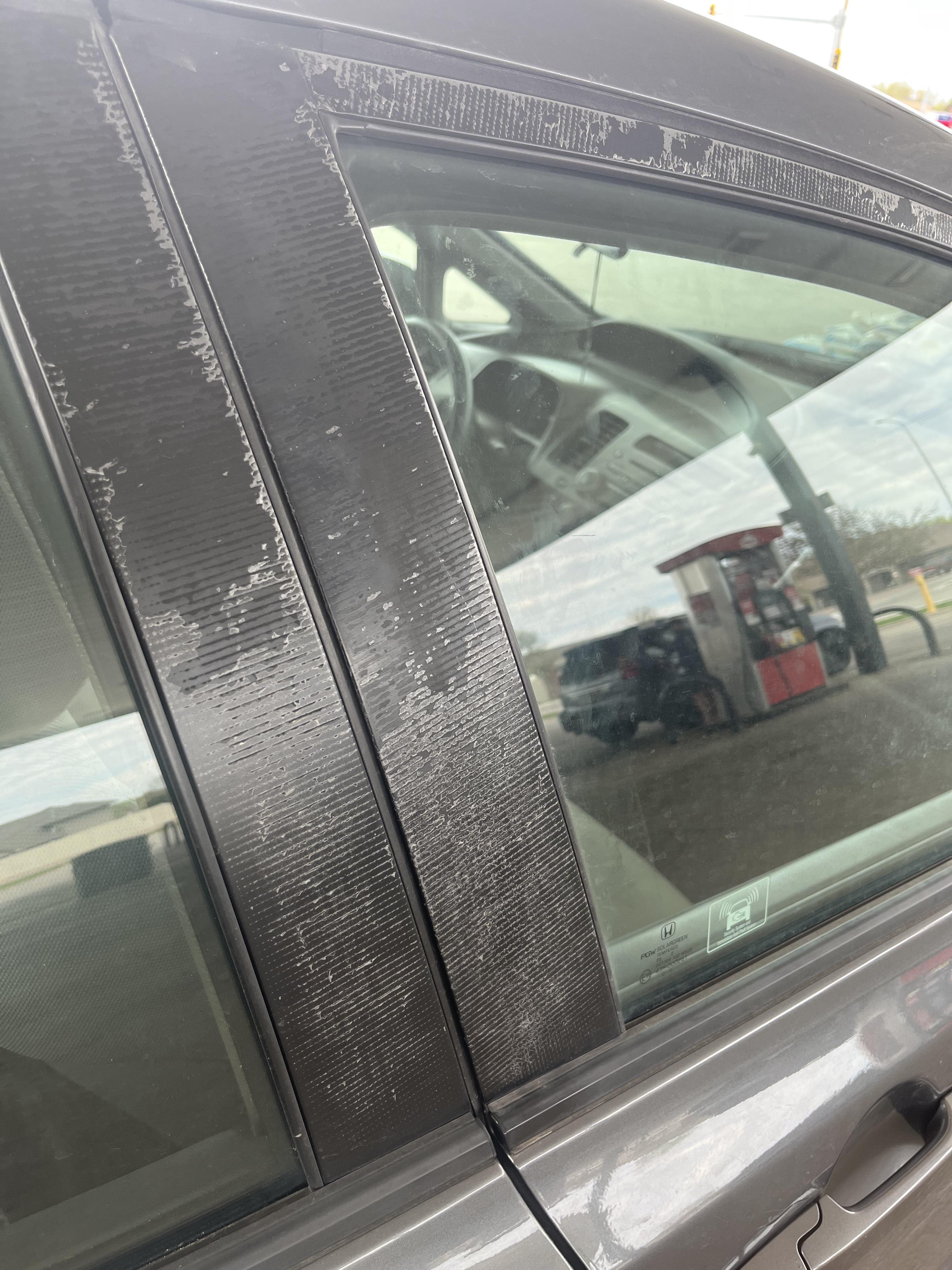 How to restore faded/dried out plastic around windows on a 2010 Civic