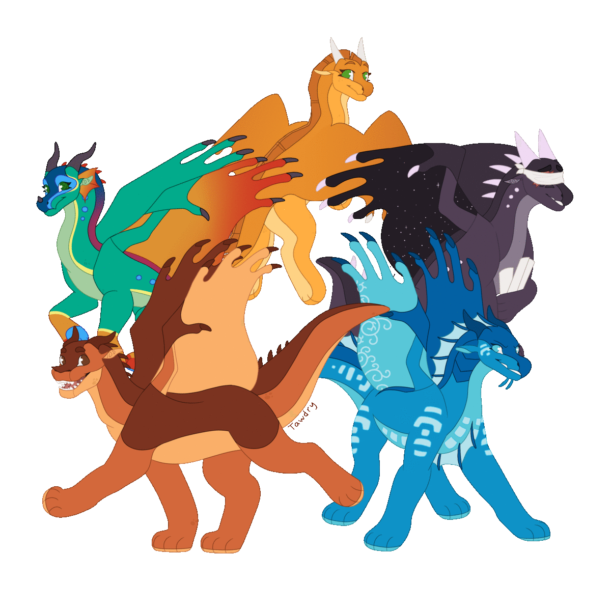 Uhhh made some stickers! Available on my RedBubble, linked below. (Art