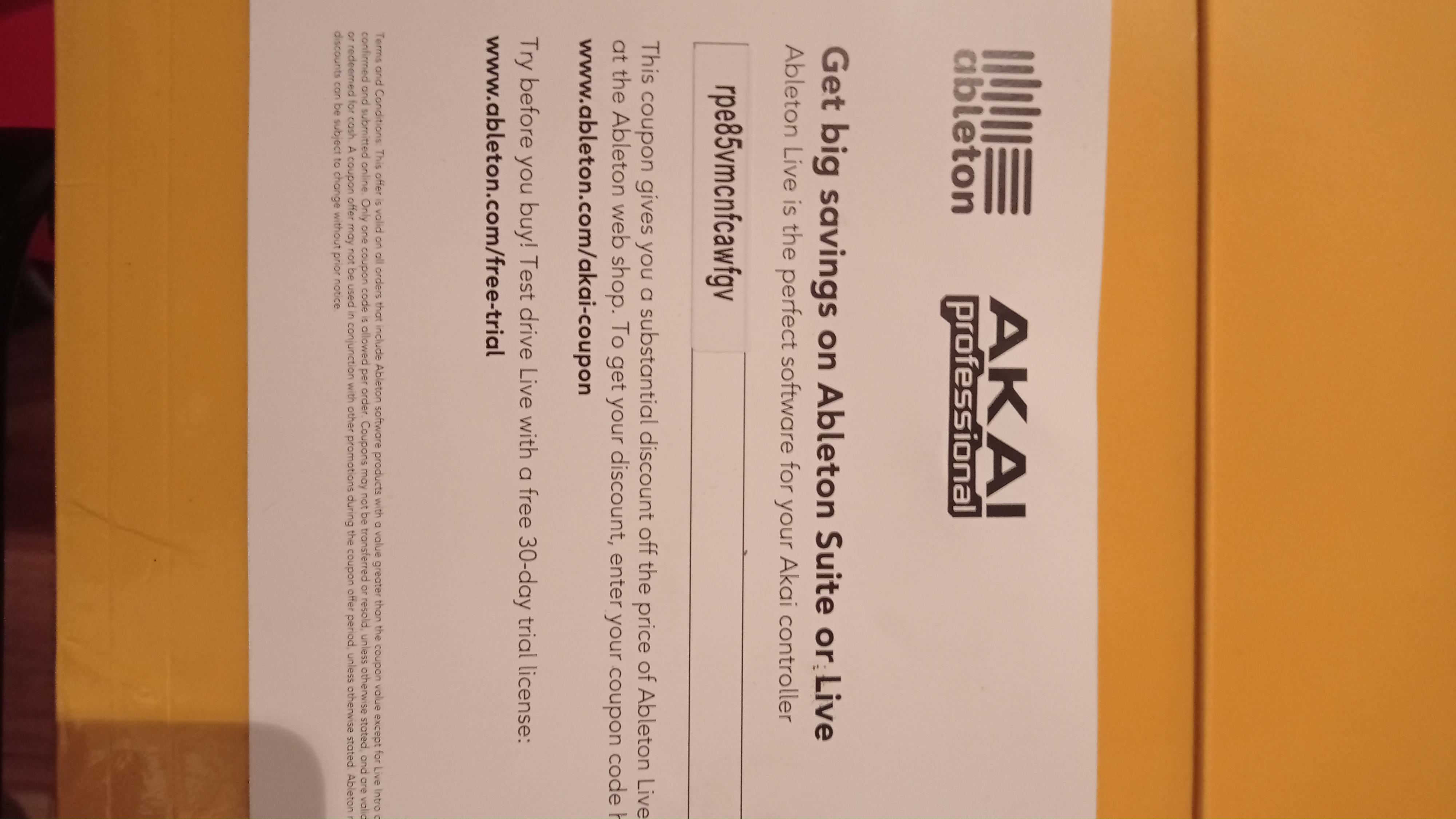 Ableton Live coupon up for grabs cca 50€ off r/abletonlive