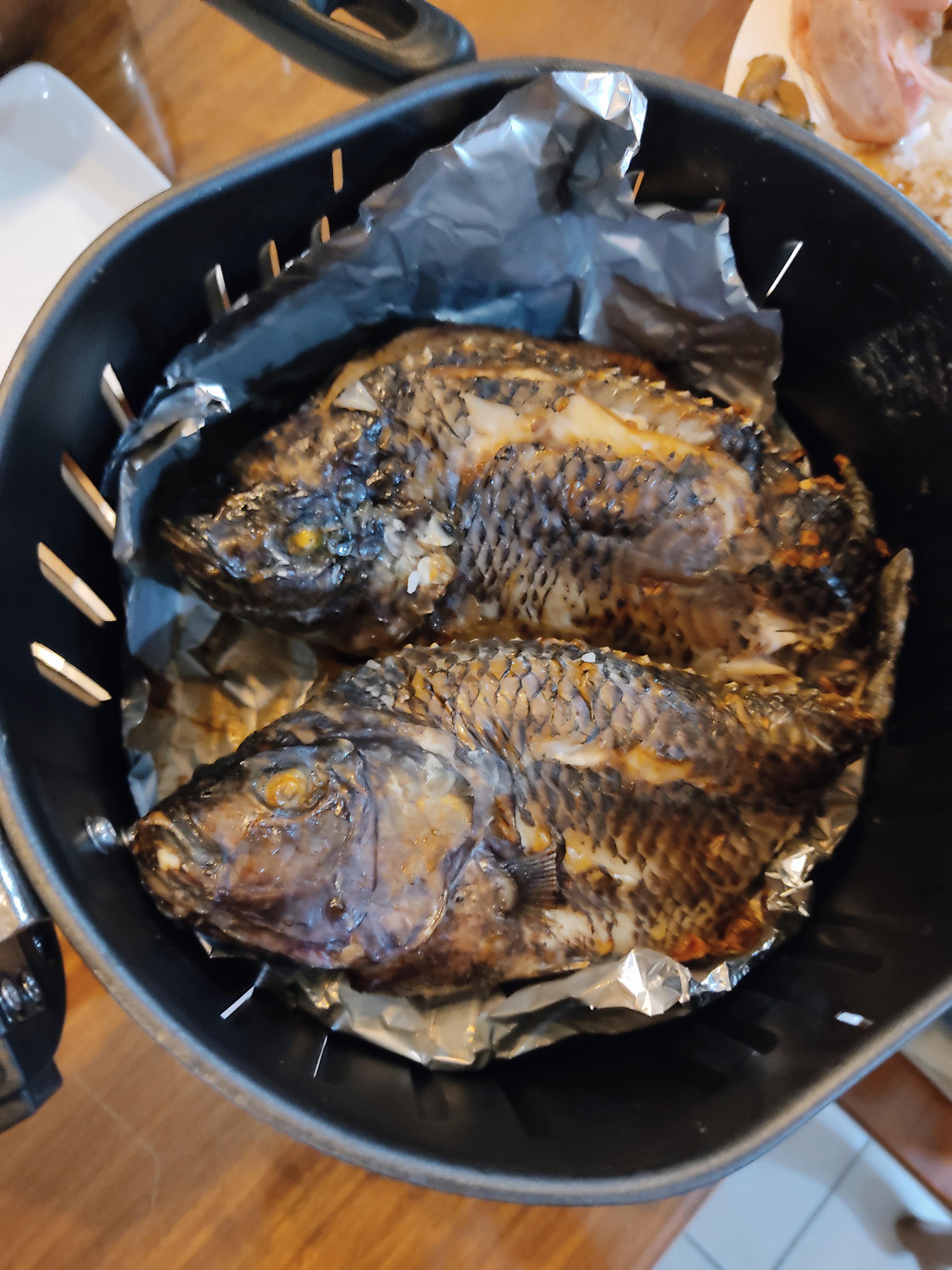 [Homemade] Air Fried Tilapia food