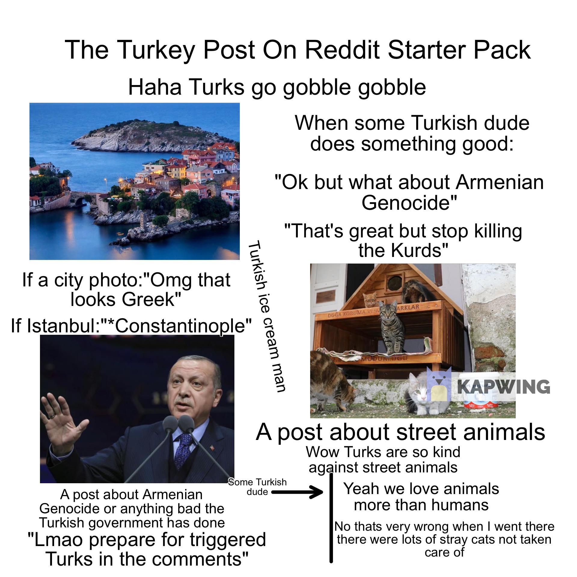 The Turkey Post On Reddit Starterpack r/TurkeyJerky