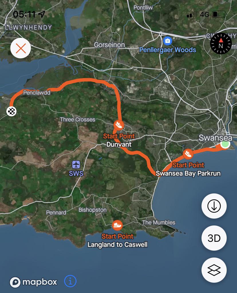 Here’s a sweet HalfMarathon route for Swansea’s runners. (Directions