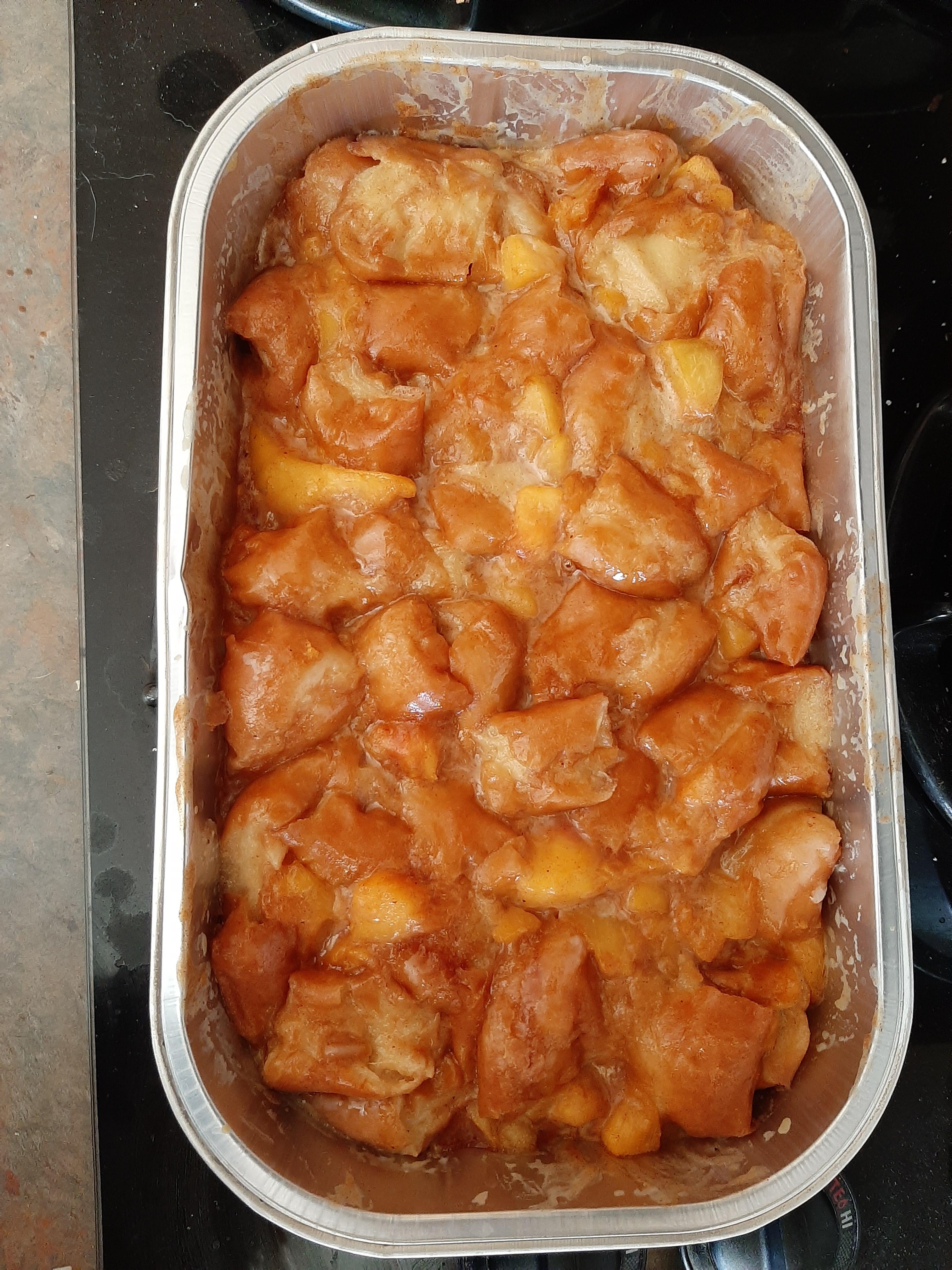 Krispy Kreme Peach Cobbler r/recipes