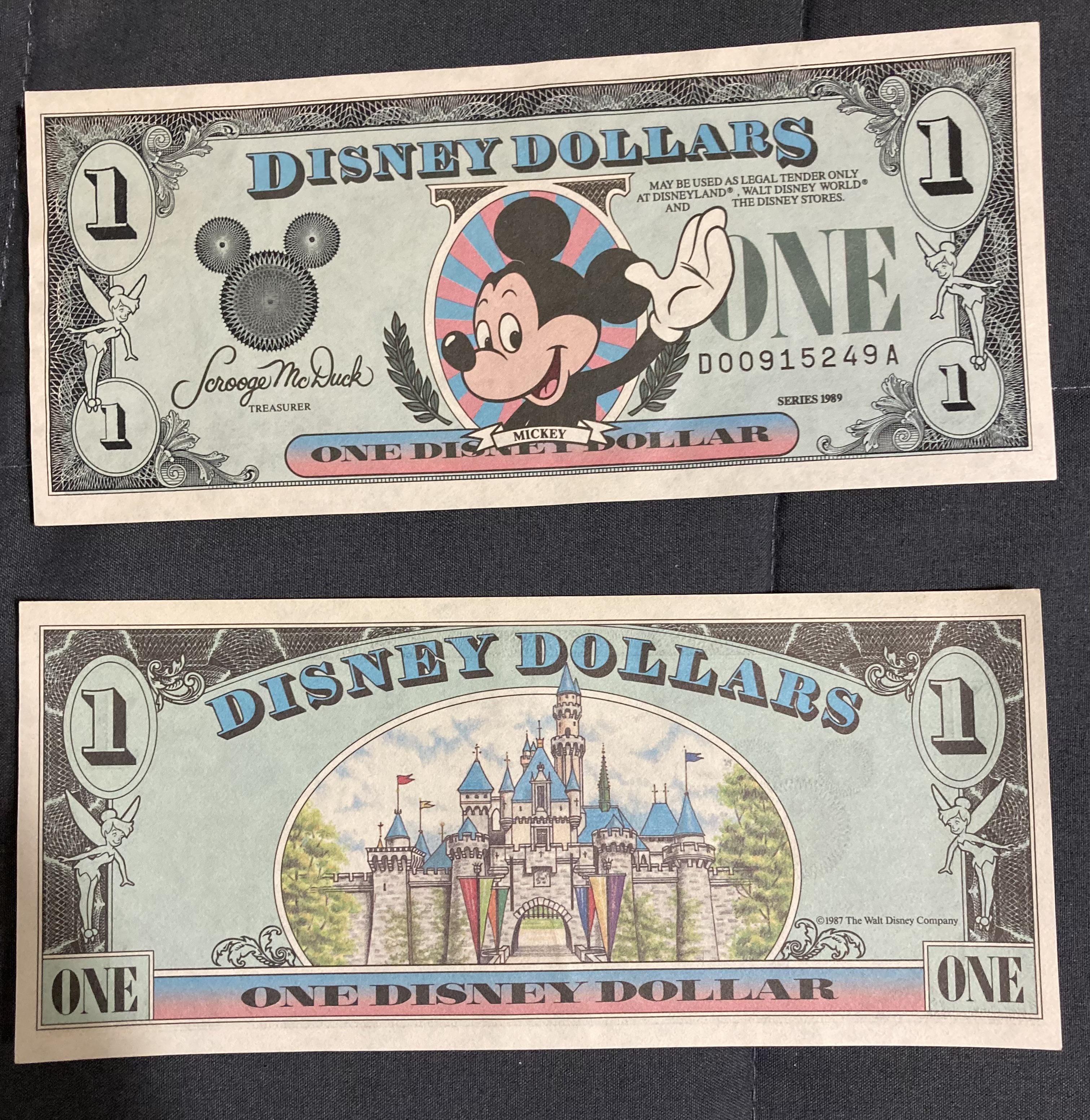 Disney Dollars, circa 1987 r/Defunctland