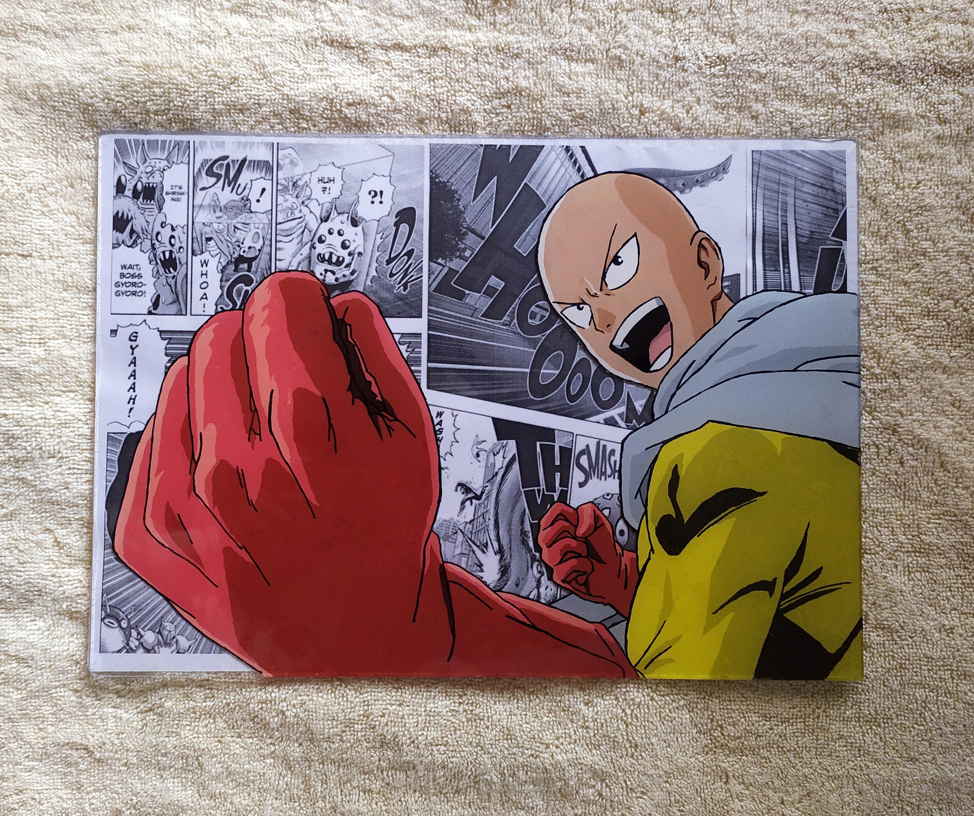 My first anime glass painting! r/OnePunchMan