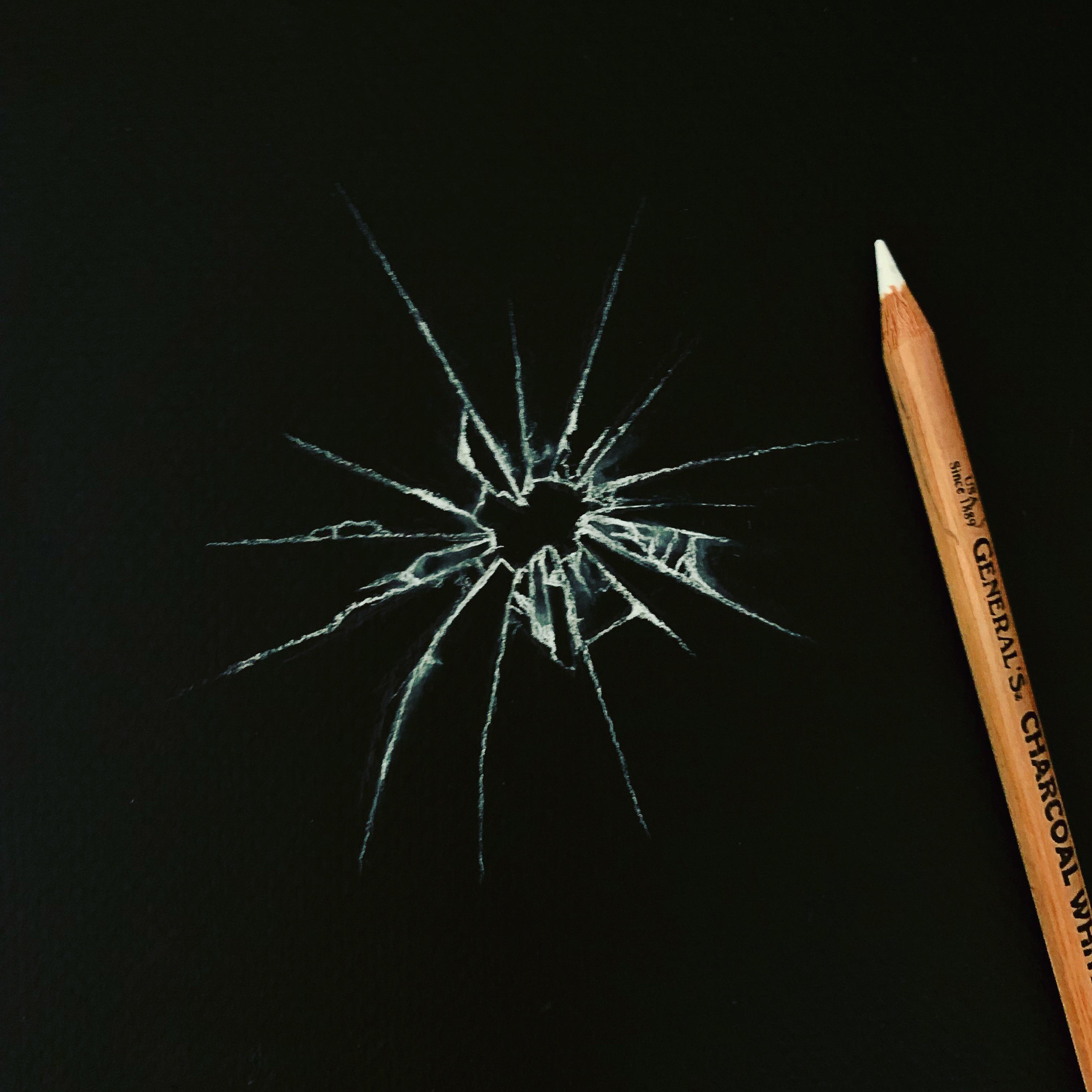 Did this quick sketch of broken glass for fun 😋 Thoughts? drawing