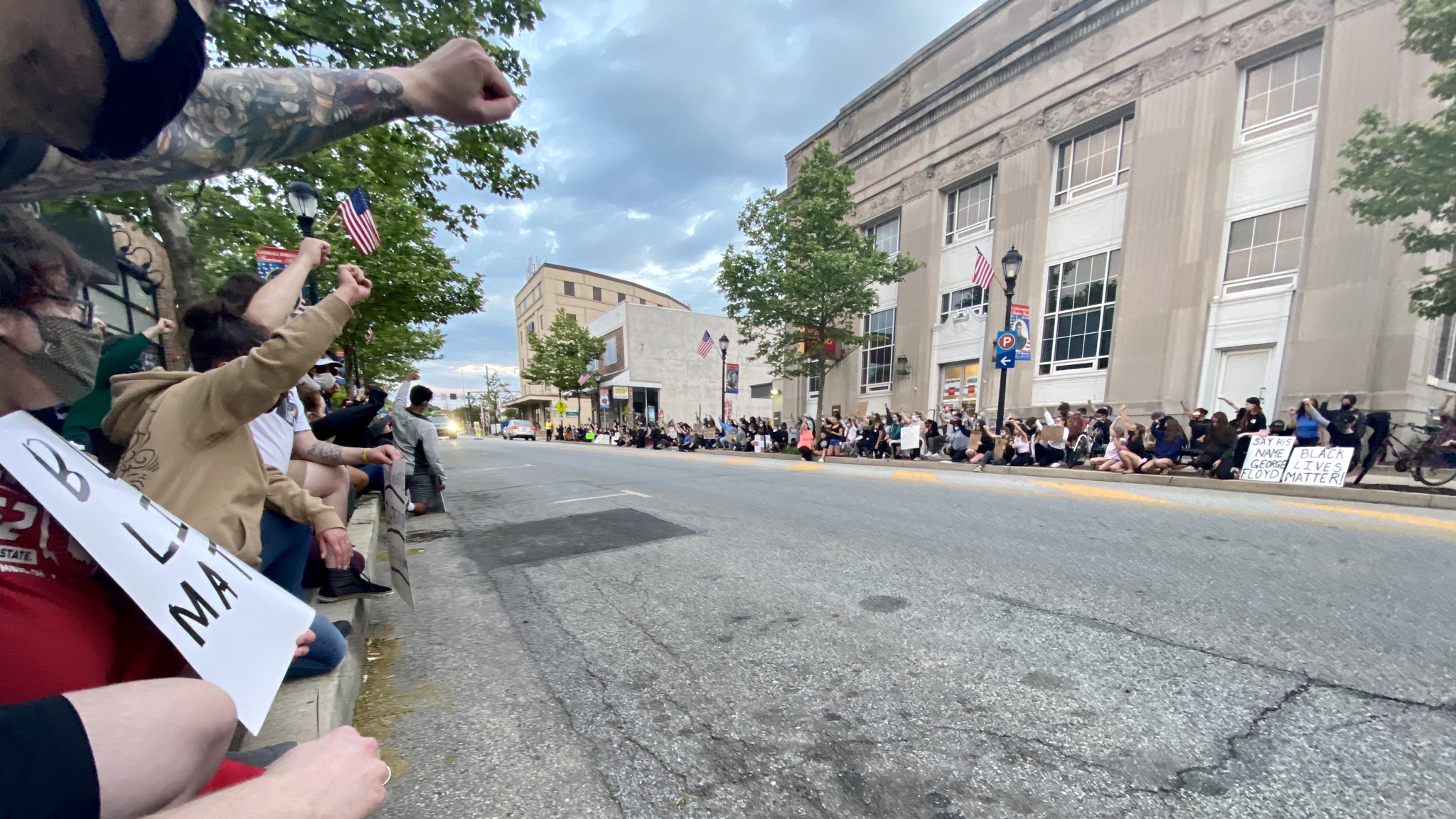 From tonight's protest in Lansdale r/Pennsylvania