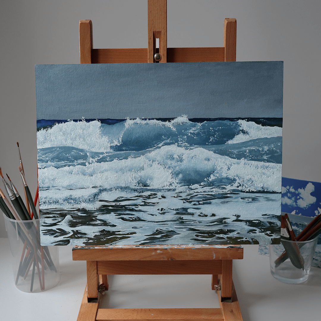 Seascape by me r/painting