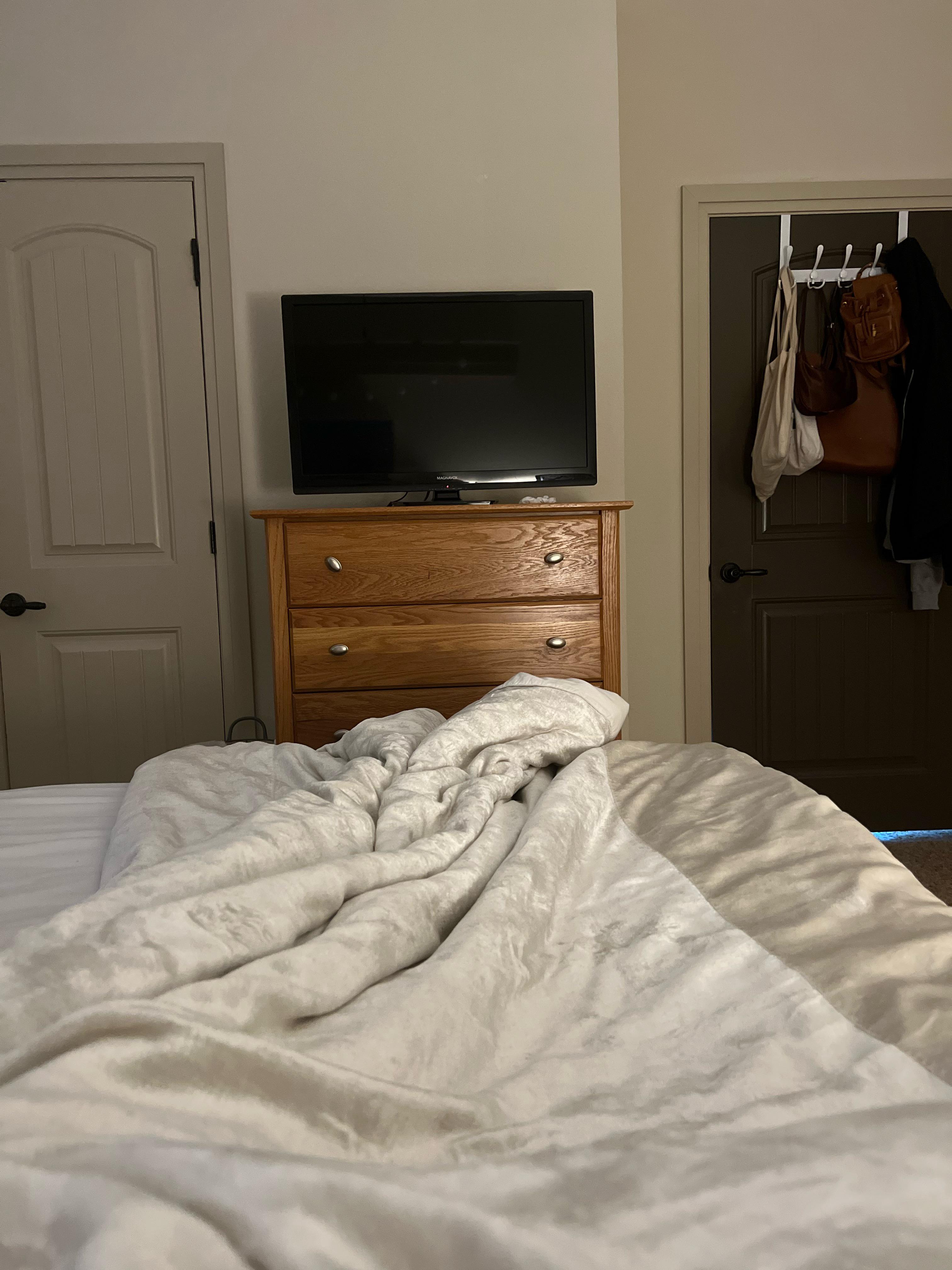 TV too high for lying in my bed? r/TVTooHigh