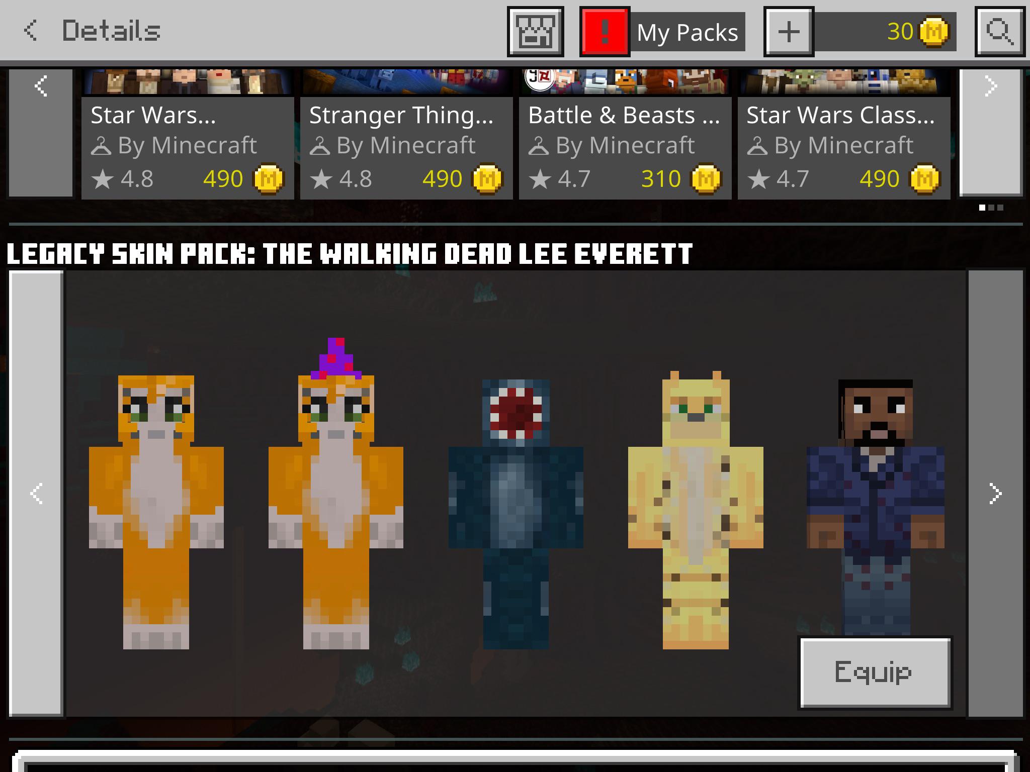 Omg guys there is a free Minecraft skin pack BY MINECRAFT THEMSELFS and