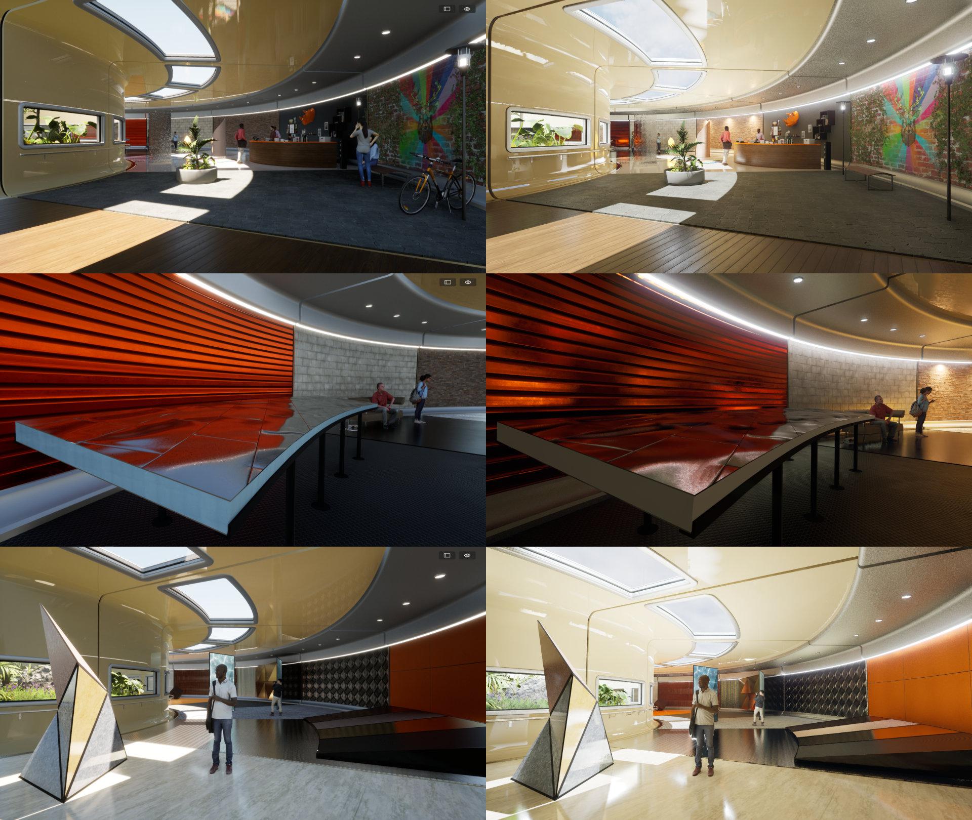 I managed to bring the default Twinmotion scene into UE5 :) Here a