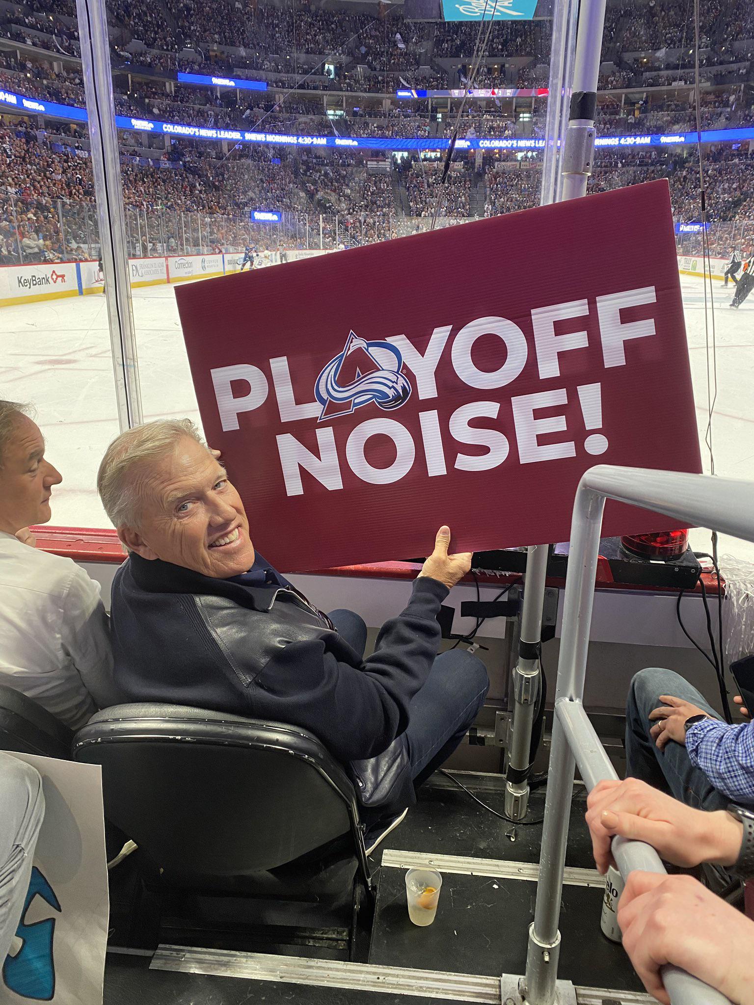 John Elway at the Avs game tonight! r/DenverBroncos