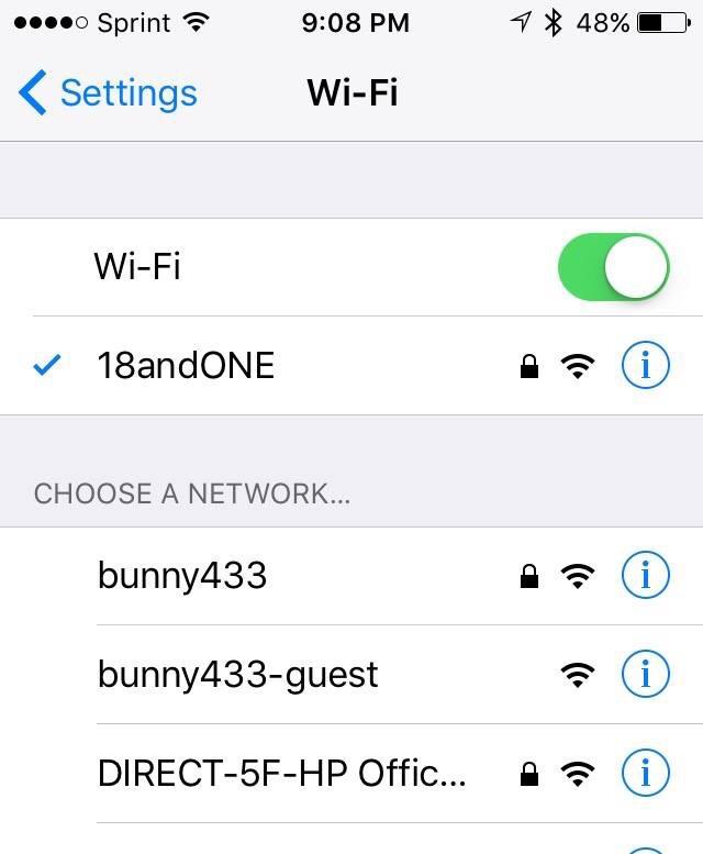 My WiFi network name (I live in an apartment building in Boston) r