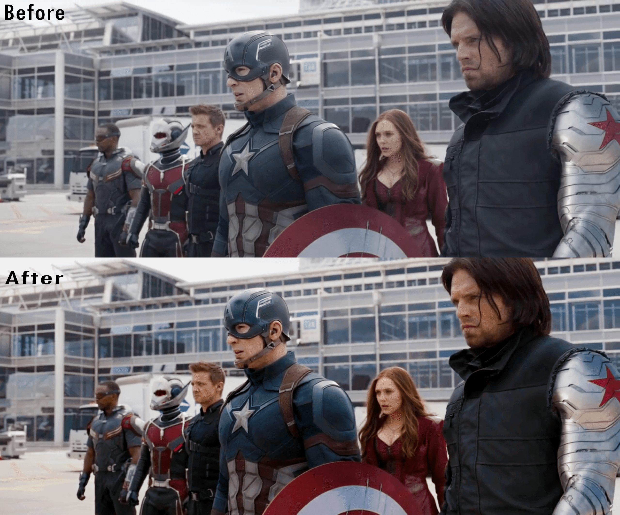 Fixing Alot of Marvel Movies colour grading this took me