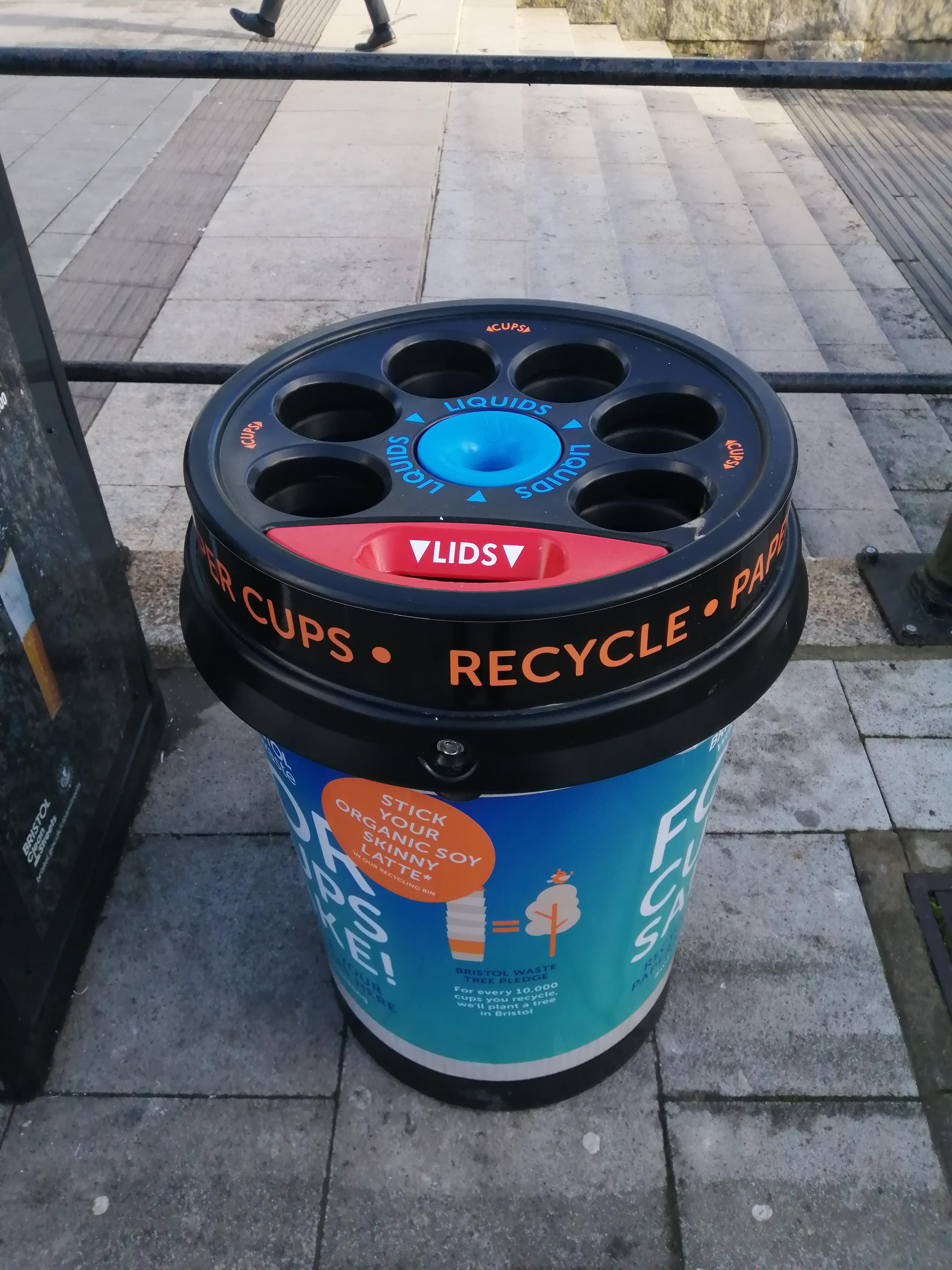 My city now have recycling bins for coffee cups. r/mildlyinteresting