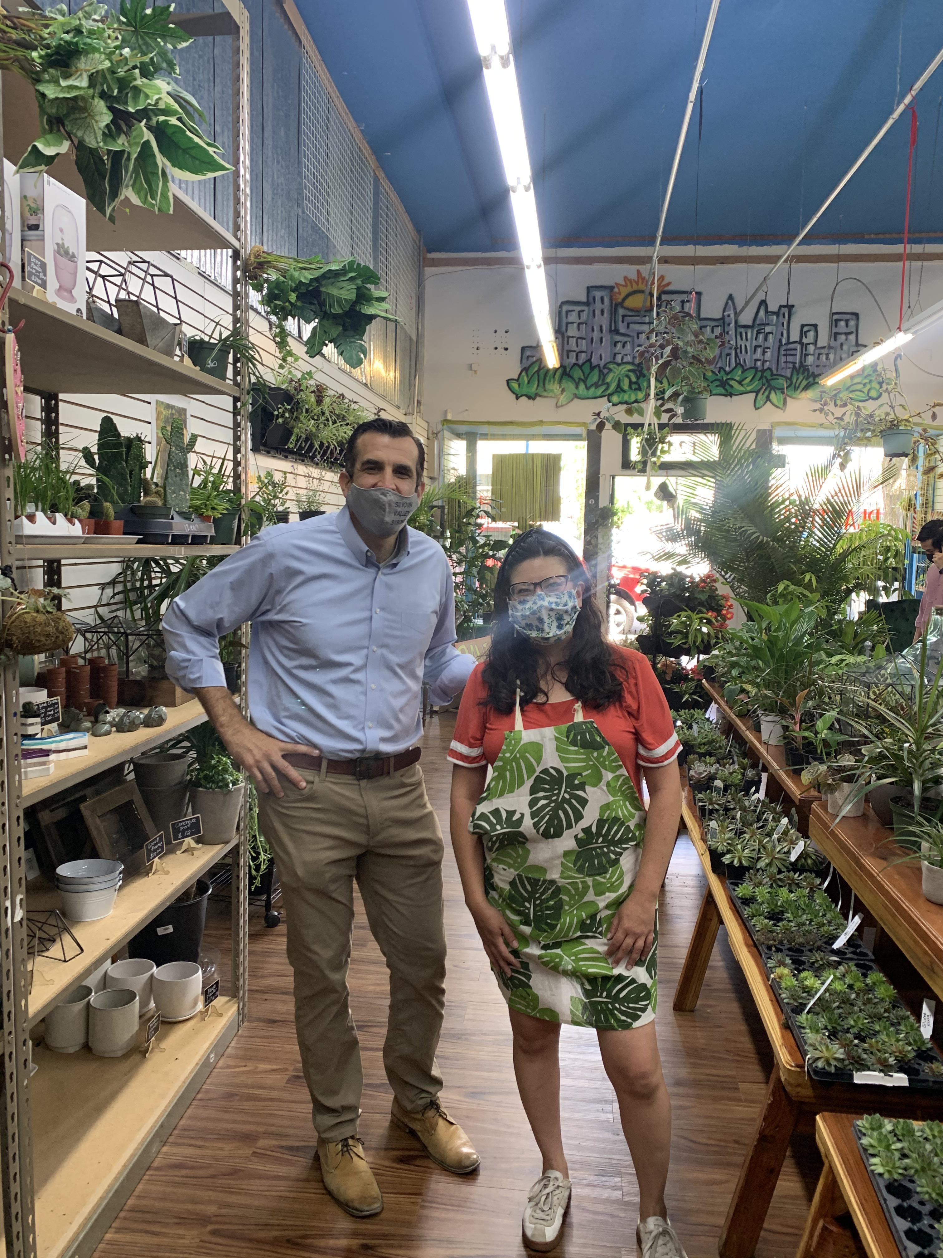 Mayor Sam Liccardo of San Jose just stopped by for a