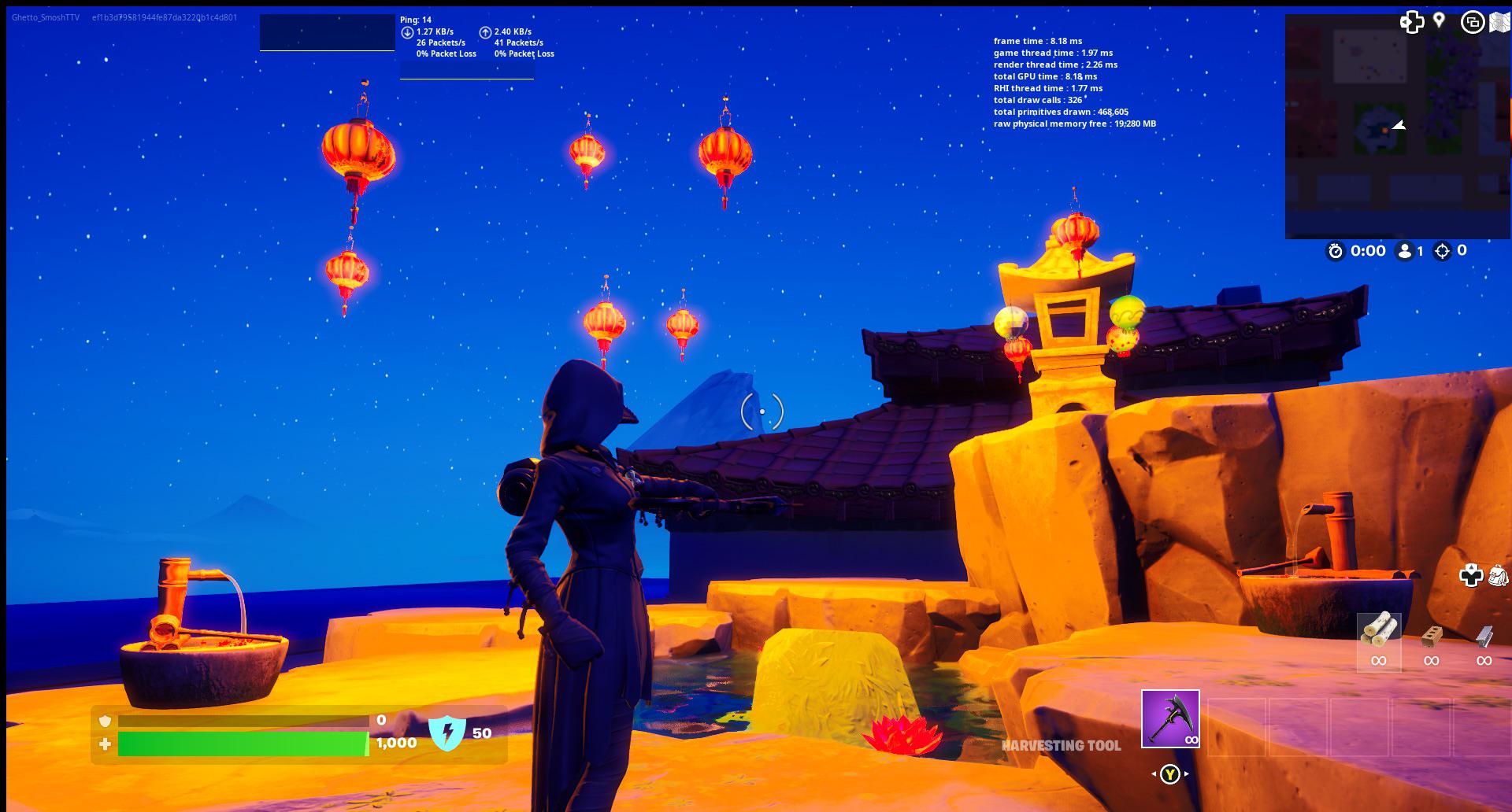 My first actual town build in fortnite. Here’s a pond I built. r