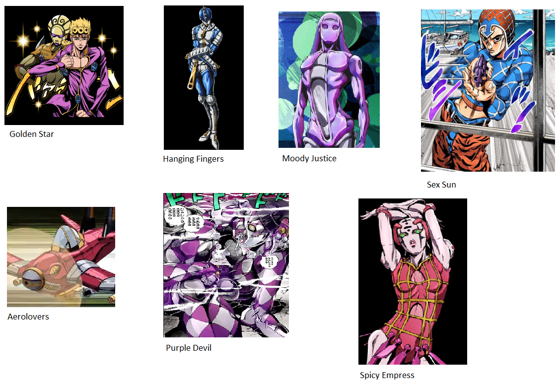 Jojo part 5 stands Tuyệt phẩm anime mới nhất Những sức mạnh đẳng cấp