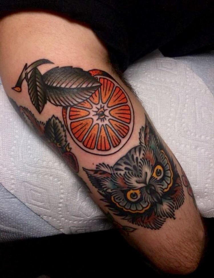 A couple of pieces done by Matt Nemeth at Lakeside Tattoo