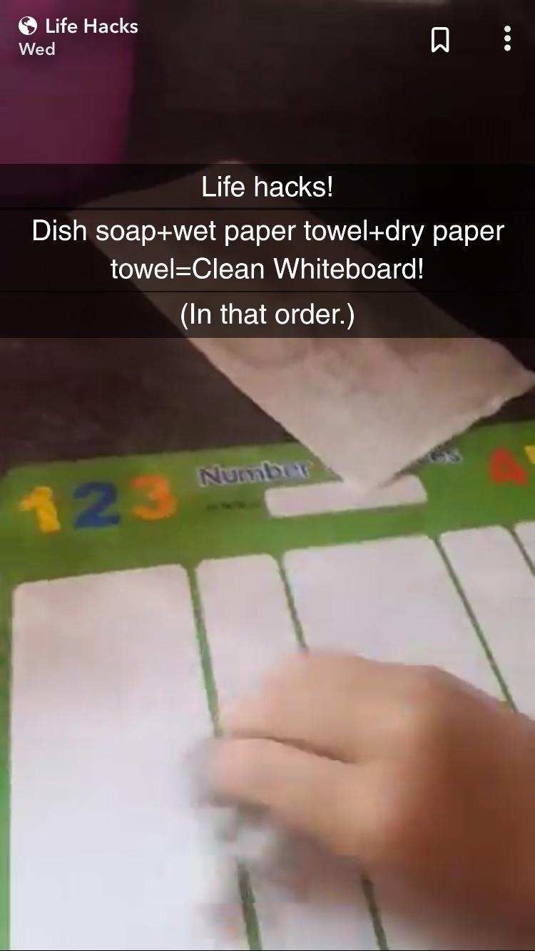 Cleaning with paper towel = life hack r/facepalm