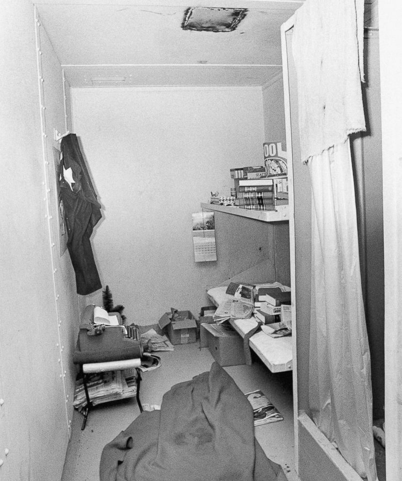 Photo of Ted Bundy's jail cell from which he escaped on December 30