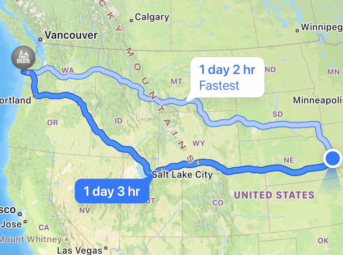 Taking my family on our first road trip from Nebraska to Washington. Can anyone stops