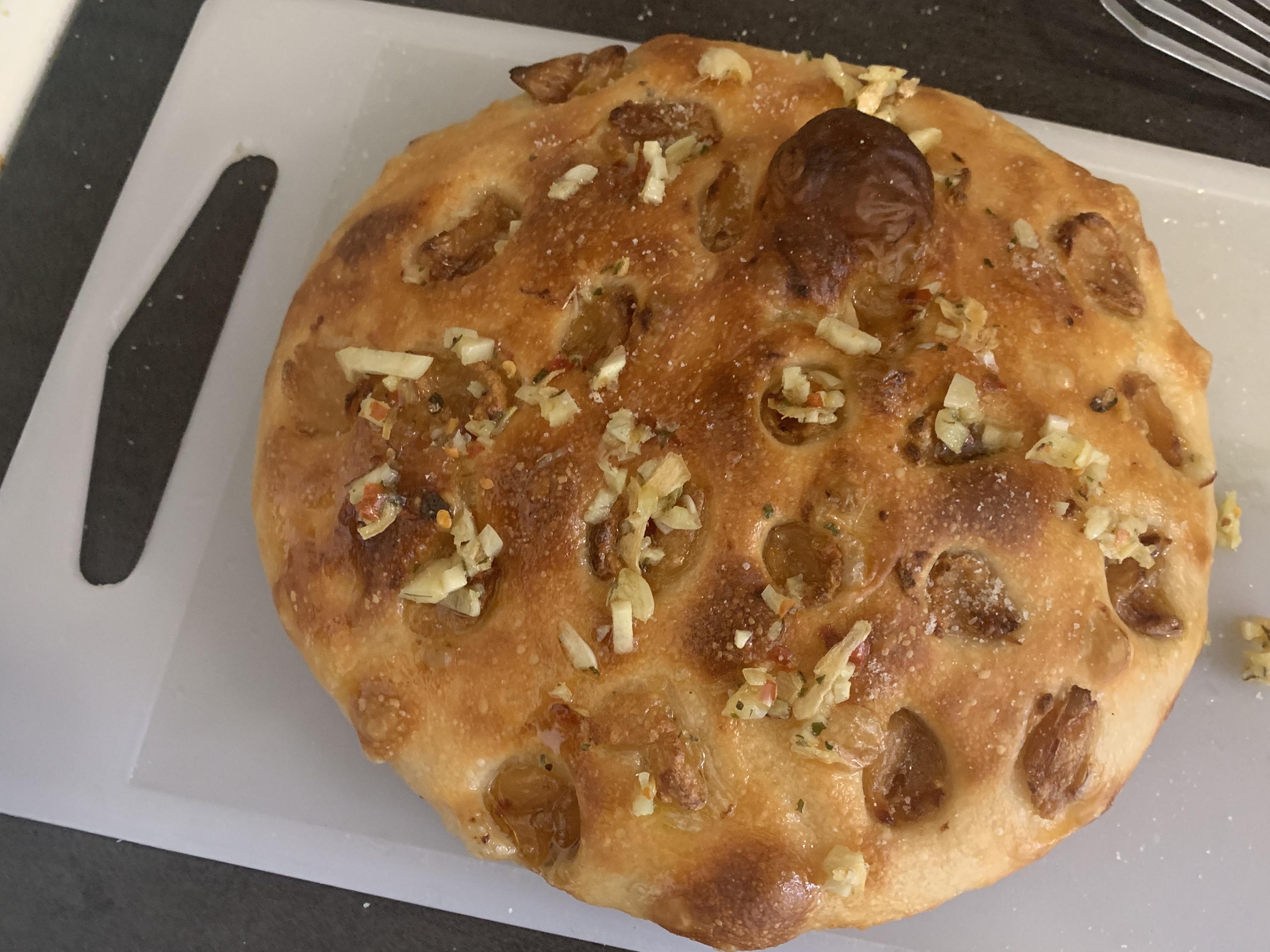 Kenji inspired roasted garlic focaccia r/seriouseats