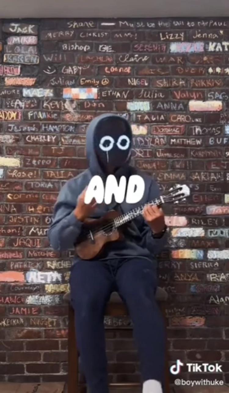 Why does it look like he’s on one of those overpriced burger places