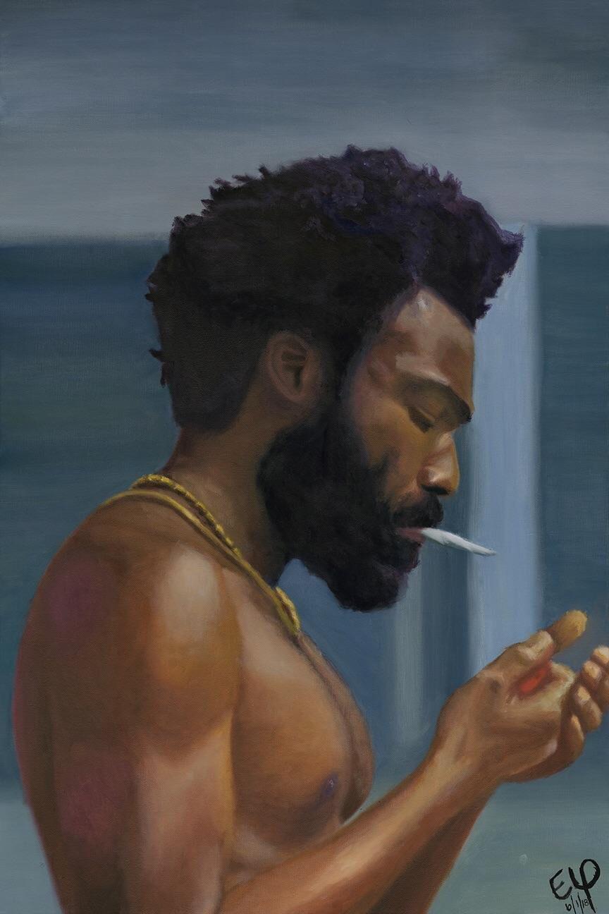 I shared a low quality picture of my first oil painting on Reddit a