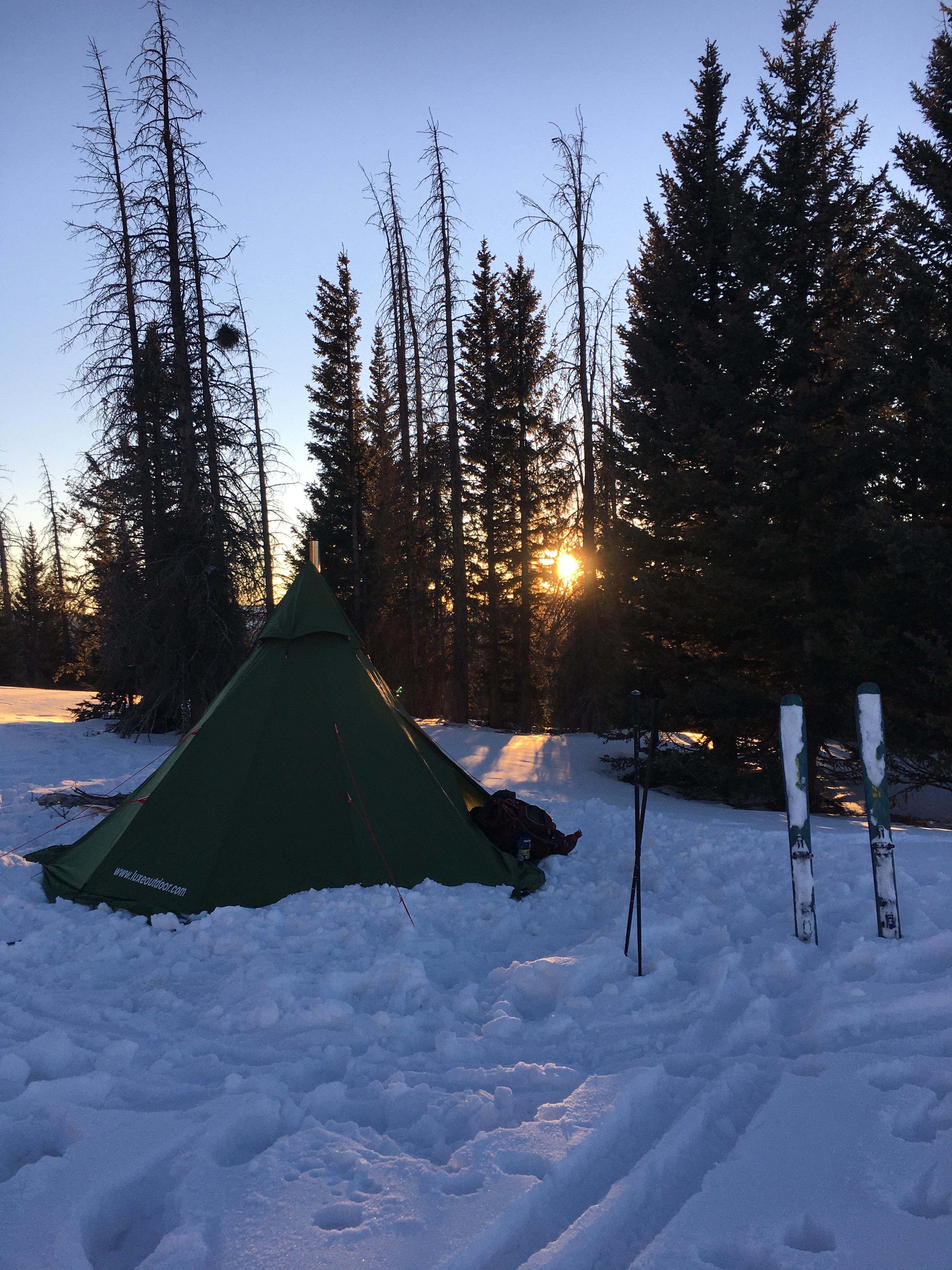 My backcountry ski tent w/stove. First time taking it out! r/Backcountry